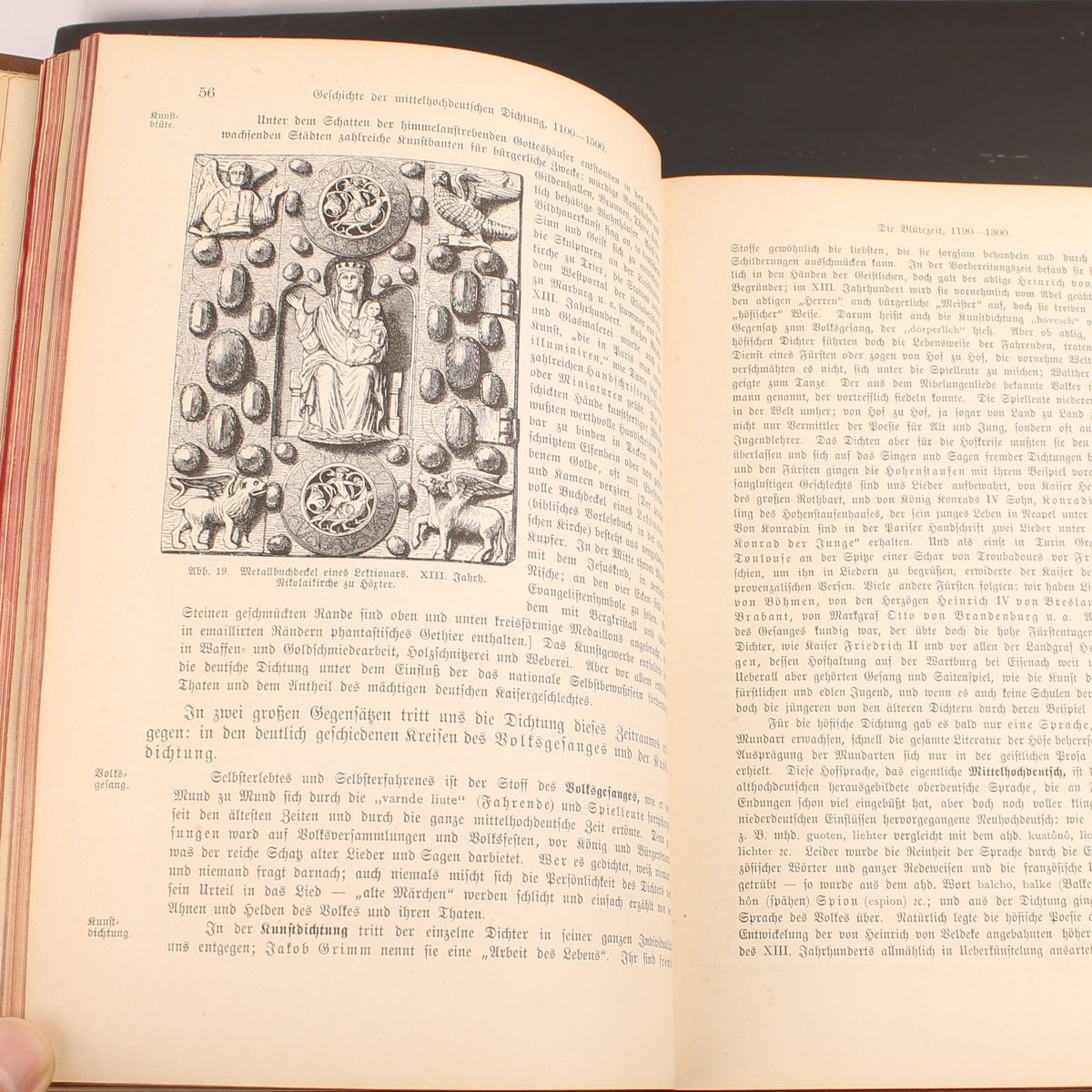 Robert Koenig - Deutsche Literaturgeschichte - Edição de Luxo com 43 Anexos - 1881