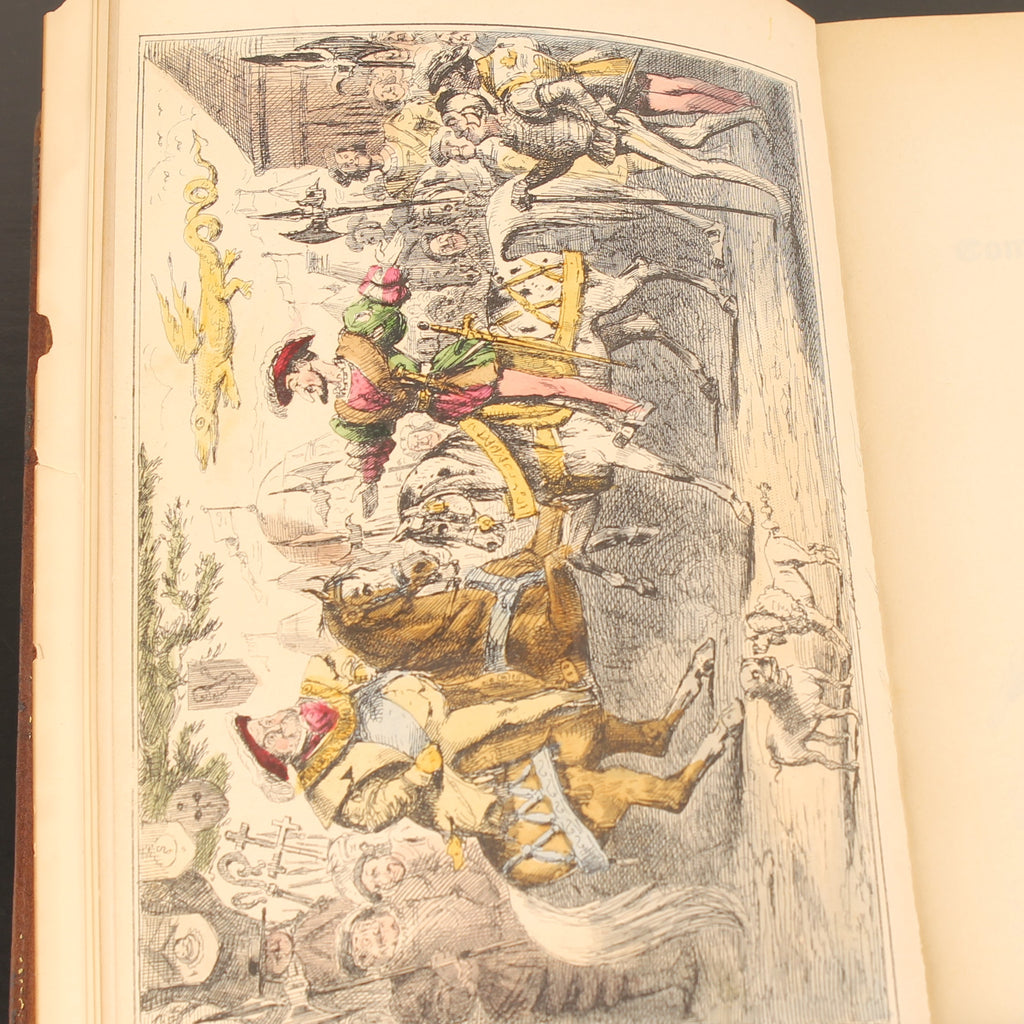 The Comic History of England (1864) – Set victorien en 2 volumes avec eaux-fortes coloriées – John Leech – Antique