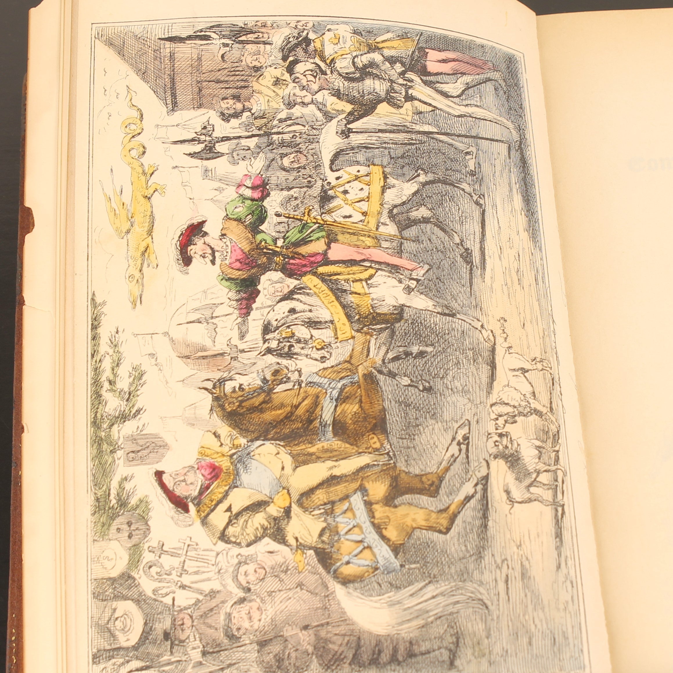 The Comic History of England (1864) – Set victorien en 2 volumes avec eaux-fortes coloriées – John Leech – Antique