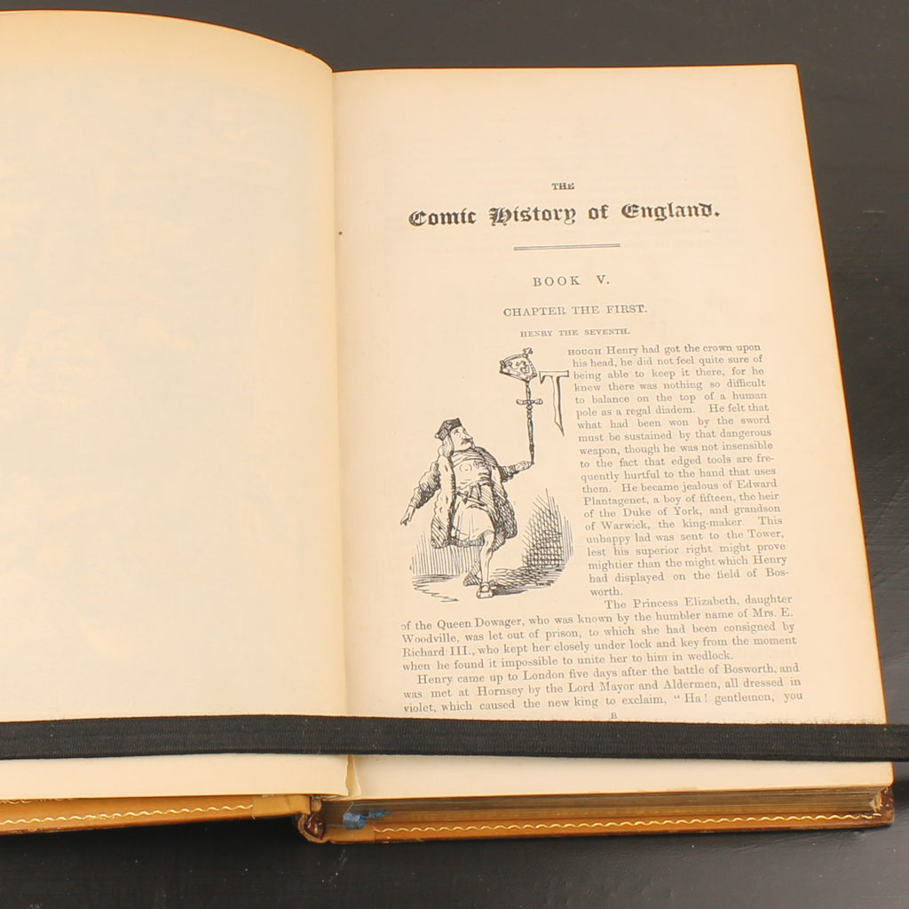 The Comic History of England (1864) – Set victorien en 2 volumes avec eaux-fortes coloriées – John Leech – Antique