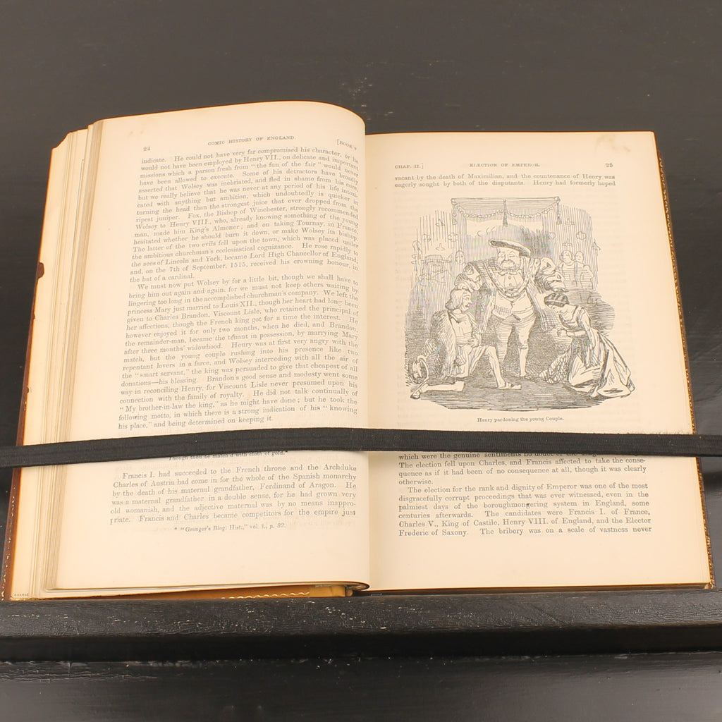 The Comic History of England (1864) – Set victorien en 2 volumes avec eaux-fortes coloriées – John Leech – Antique