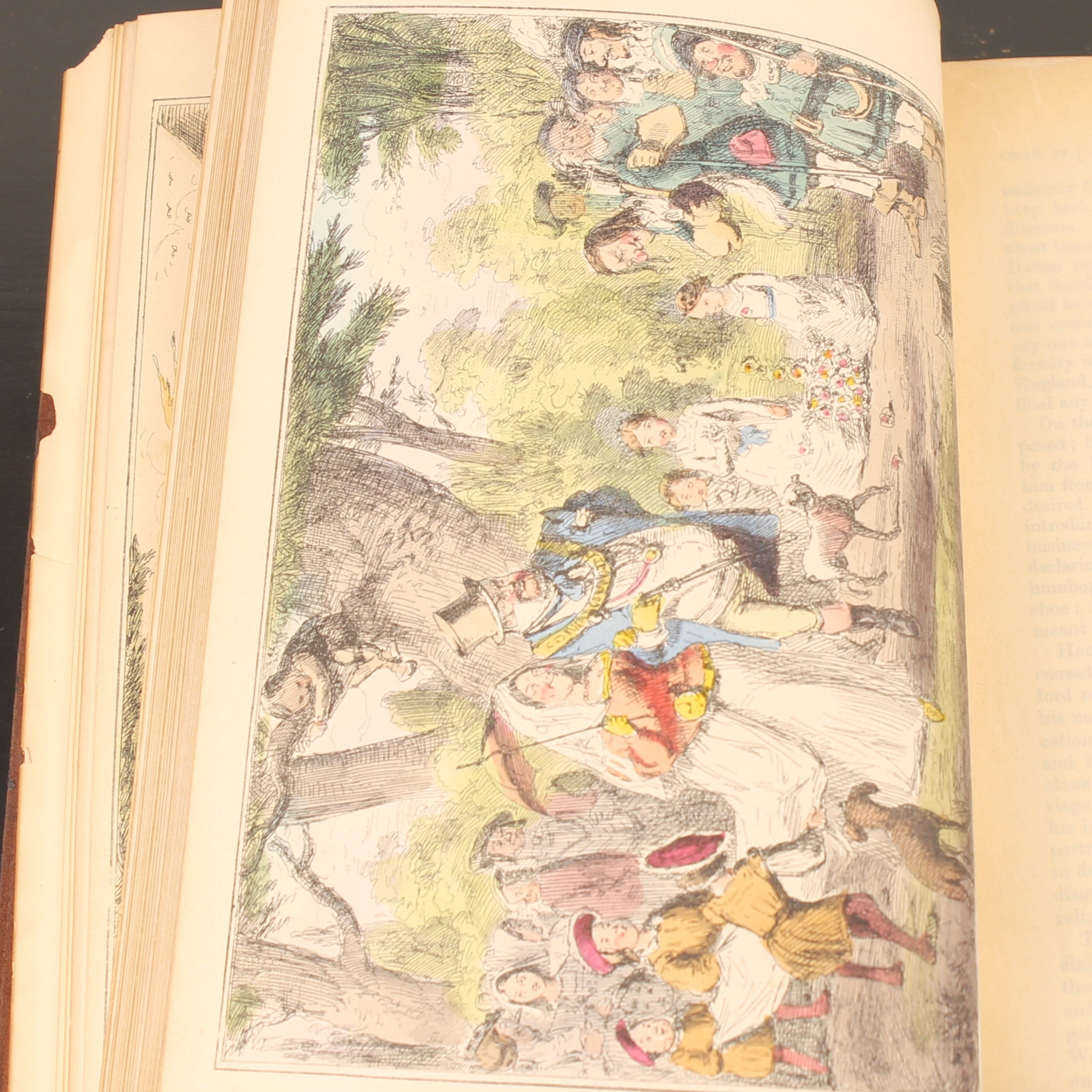 The Comic History of England (1864) – Set victorien en 2 volumes avec eaux-fortes coloriées – John Leech – Antique