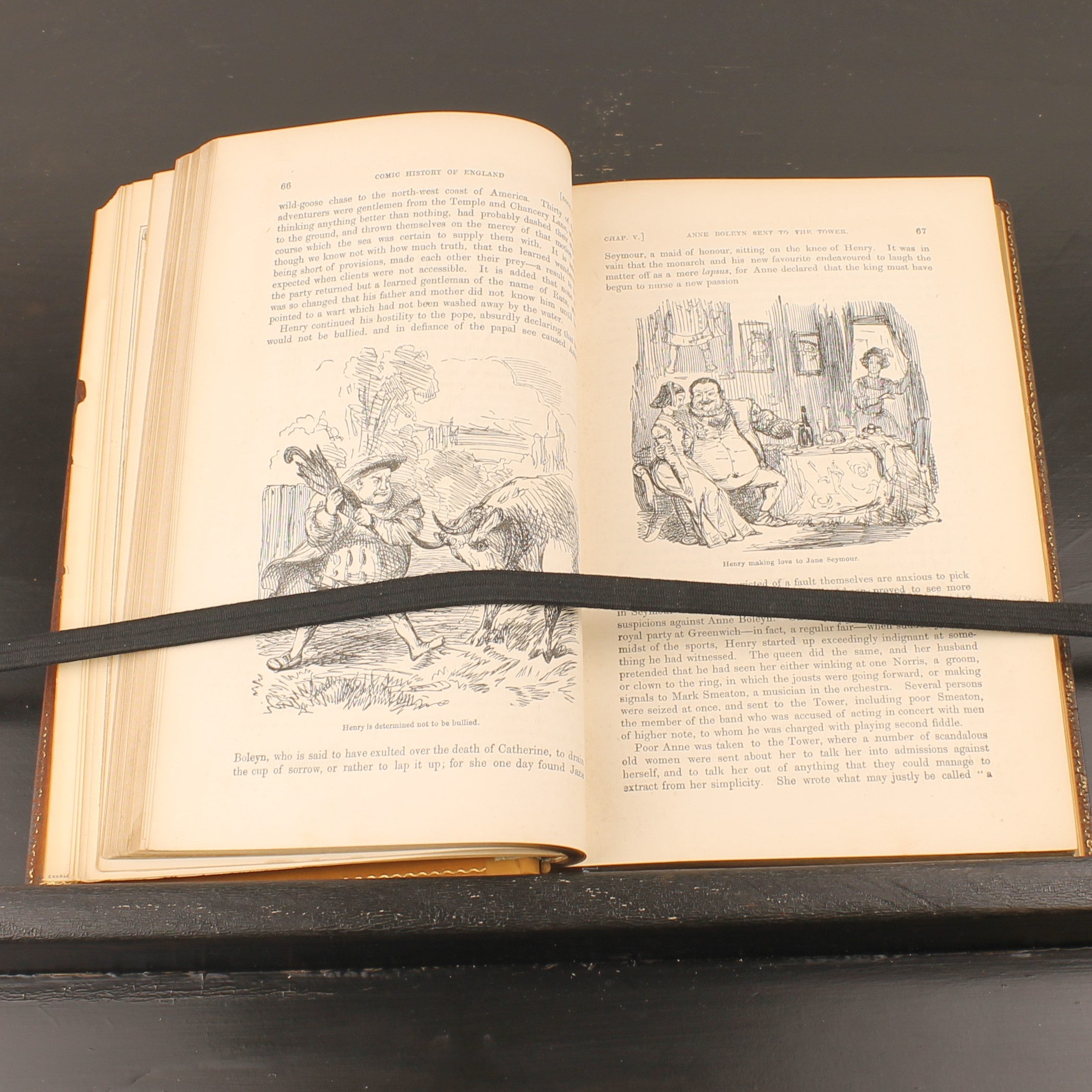 The Comic History of England (1864) – Set victorien en 2 volumes avec eaux-fortes coloriées – John Leech – Antique