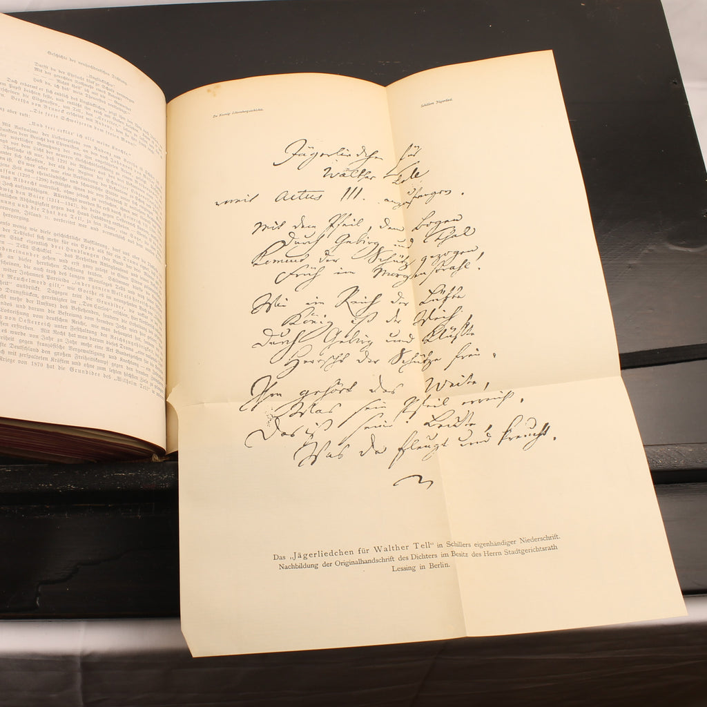 Robert Koenig - Deutsche Literaturgeschichte - Edição de Luxo com 43 Anexos - 1881
