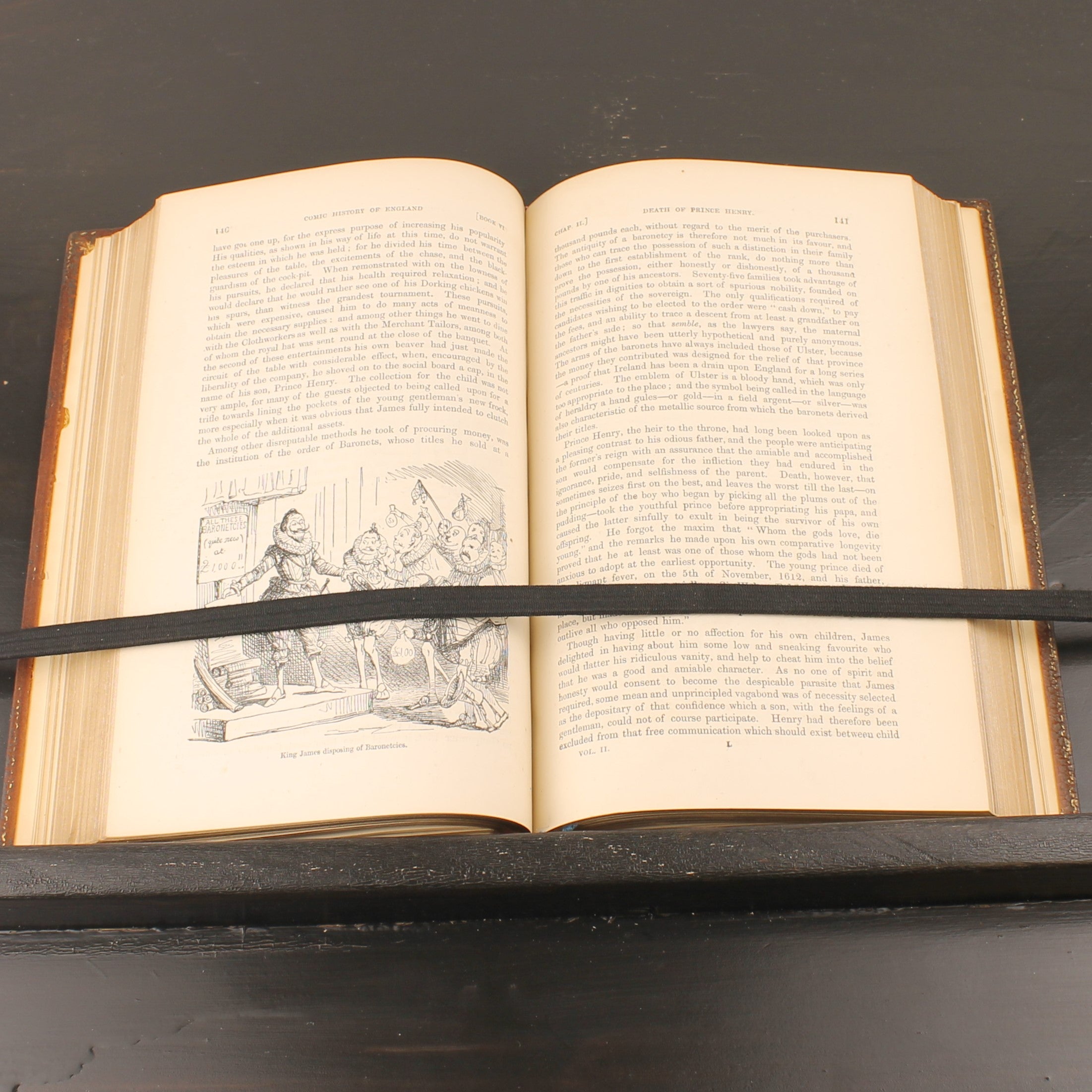 The Comic History of England (1864) – Set victorien en 2 volumes avec eaux-fortes coloriées – John Leech – Antique
