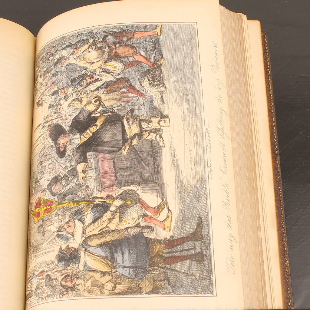 The Comic History of England (1864) – Set victorien en 2 volumes avec eaux-fortes coloriées – John Leech – Antique
