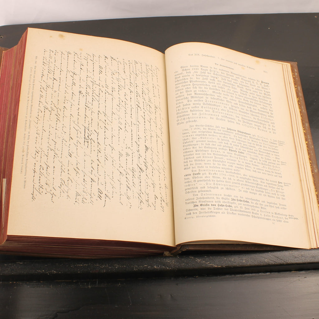 Robert Koenig - Deutsche Literaturgeschichte - Edição de Luxo com 43 Anexos - 1881