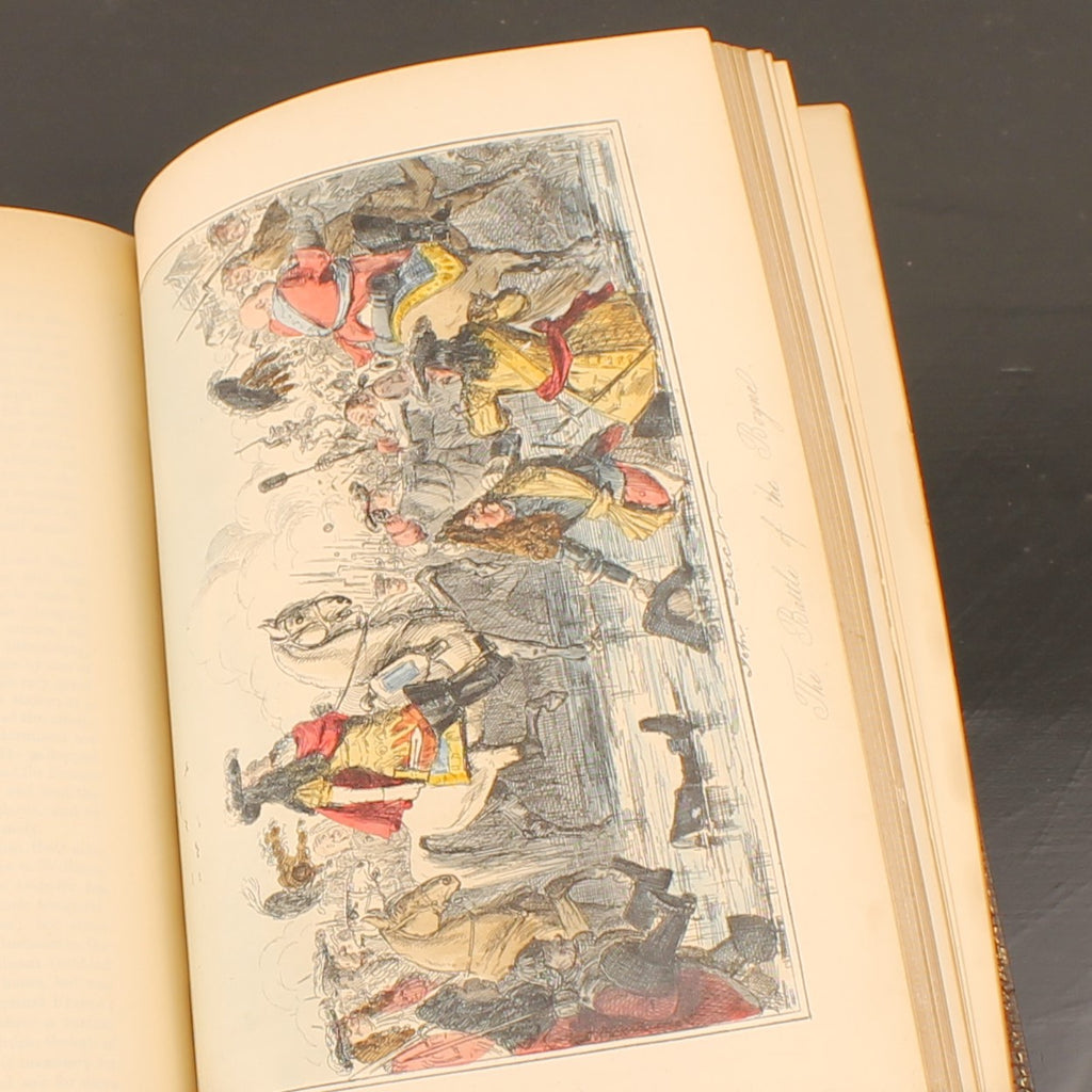 The Comic History of England (1864) – Set victorien en 2 volumes avec eaux-fortes coloriées – John Leech – Antique