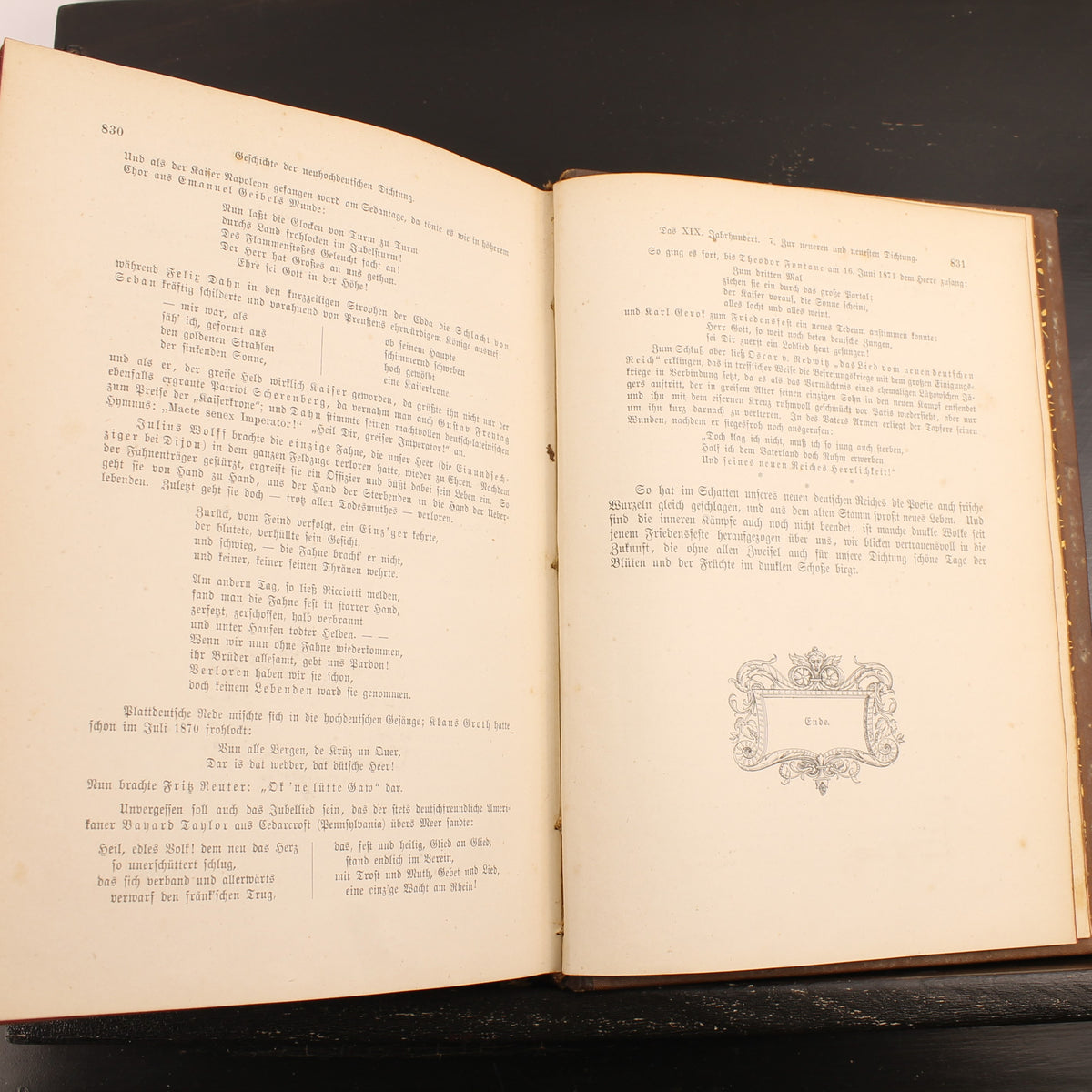 Robert Koenig - Deutsche Literaturgeschichte - Edição de Luxo com 43 Anexos - 1881