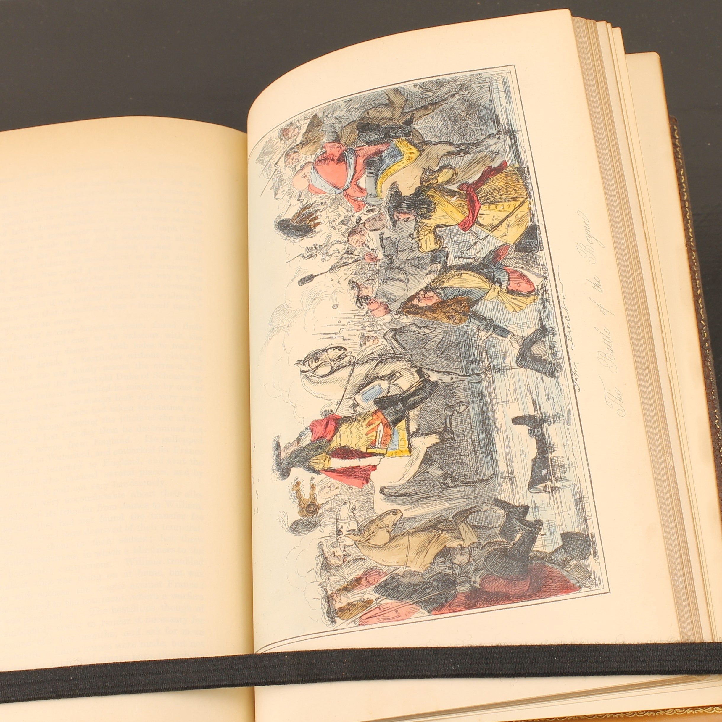 The Comic History of England (1864) – Set victorien en 2 volumes avec eaux-fortes coloriées – John Leech – Antique