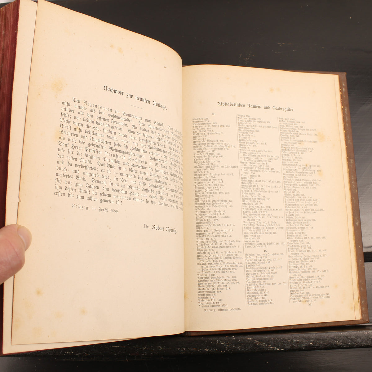 Robert Koenig - Deutsche Literaturgeschichte - Edição de Luxo com 43 Anexos - 1881