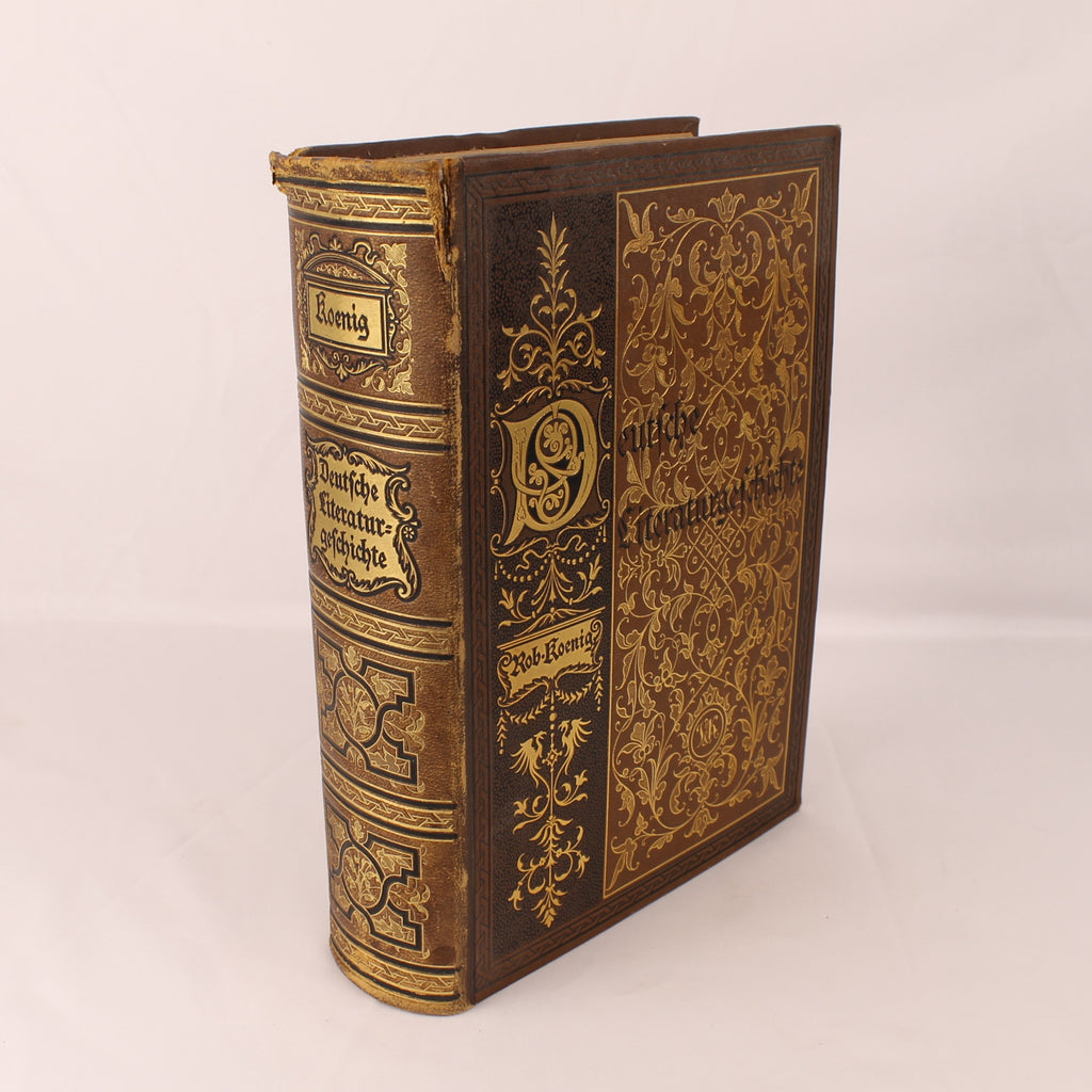 Robert Koenig - Deutsche Literaturgeschichte - Edição de Luxo com 43 Anexos - 1881
