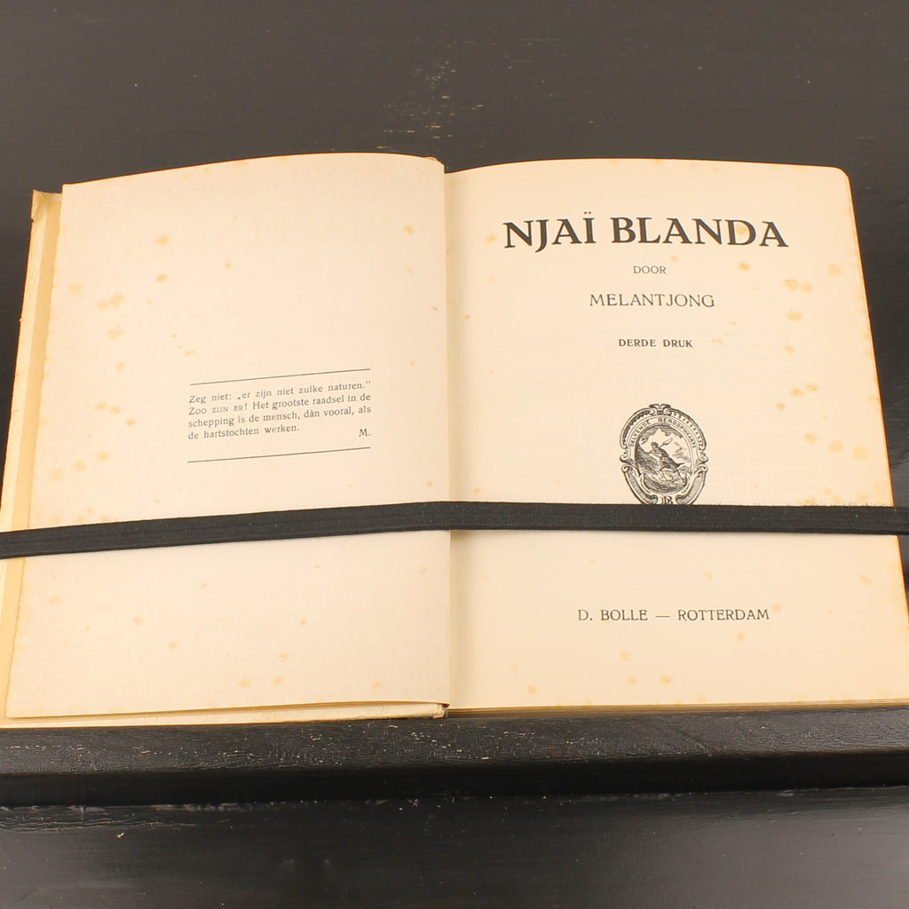 Njaï Blaṅda – Melantjong – Third Edition – D. Bolle Rotterdam – Interbellum Colonial Novel