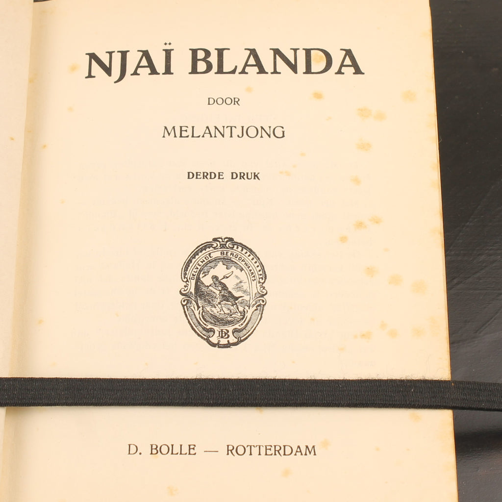Njaï Blaṅda – Melantjong – Third Edition – D. Bolle Rotterdam – Interbellum Colonial Novel