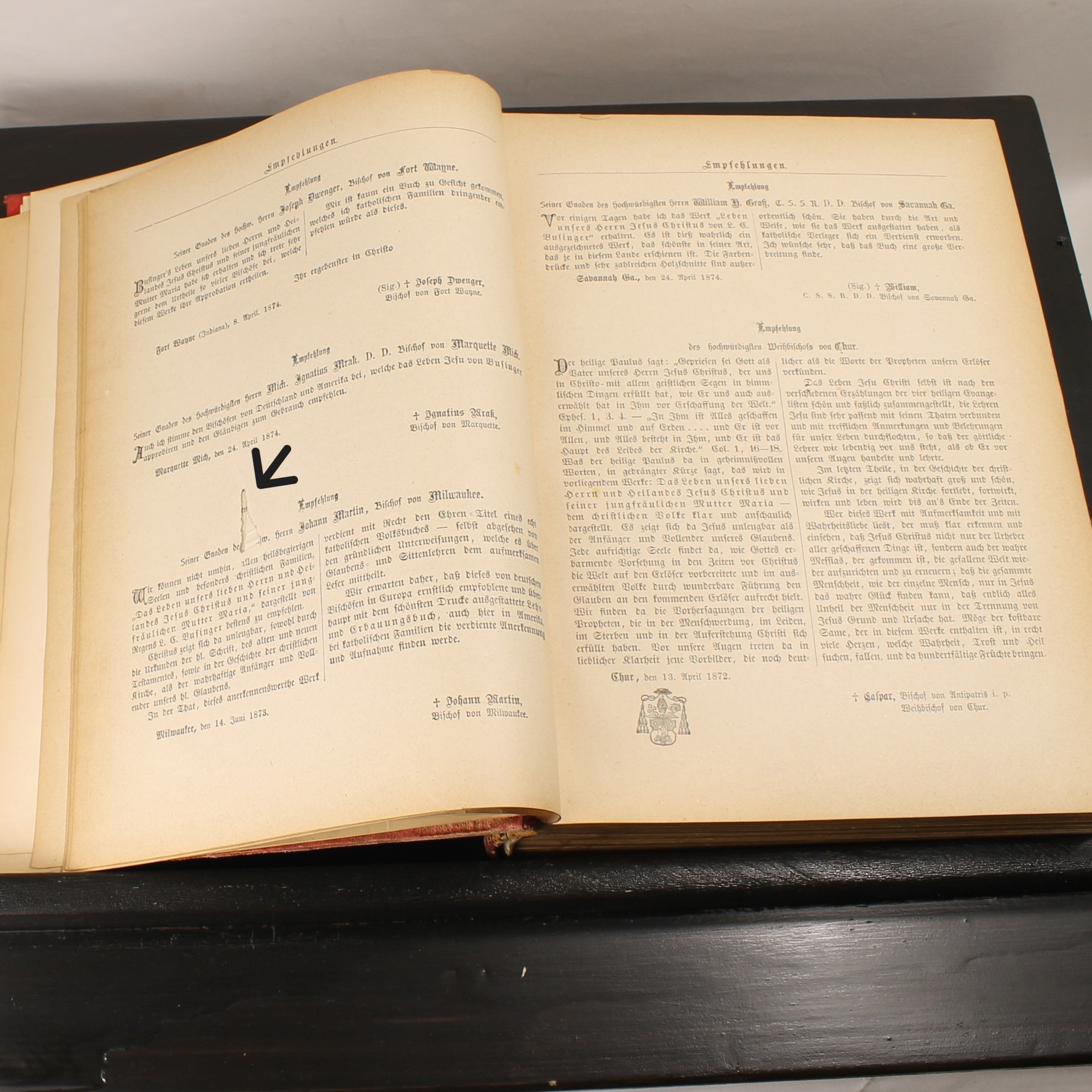 Das Leben unseres Herrn Jesus Christus - Benziger, Einsiedeln 1881