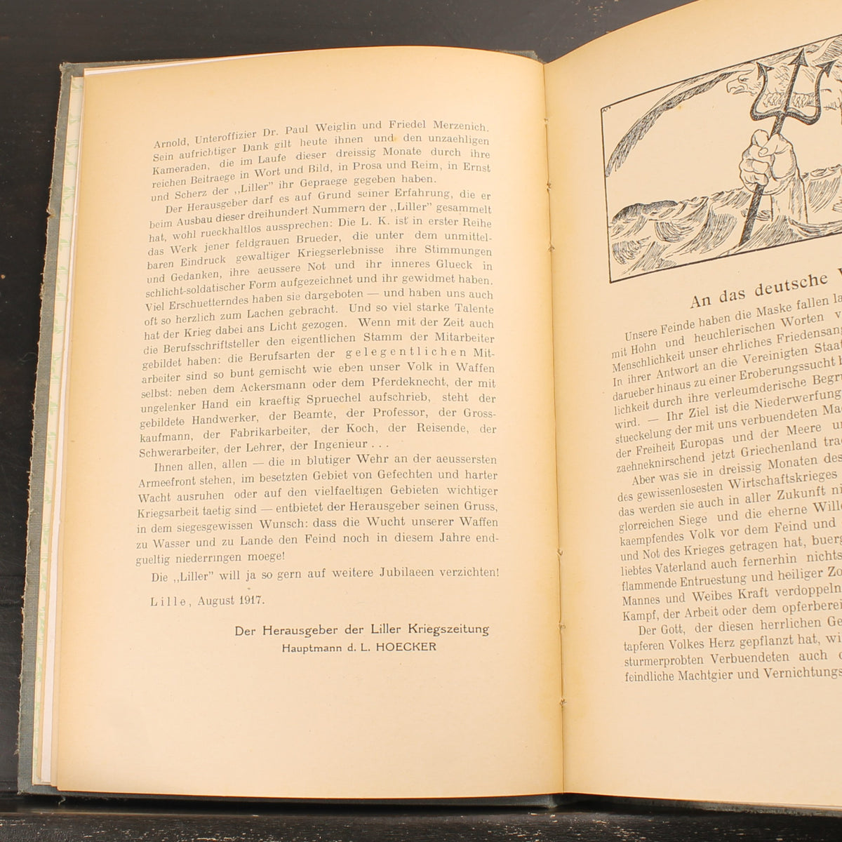 Liller Kriegszeitung - Sommerlese 1917 | Presse de campagne et propagande allemandes de la Première Guerre mondiale | Provenance militaire