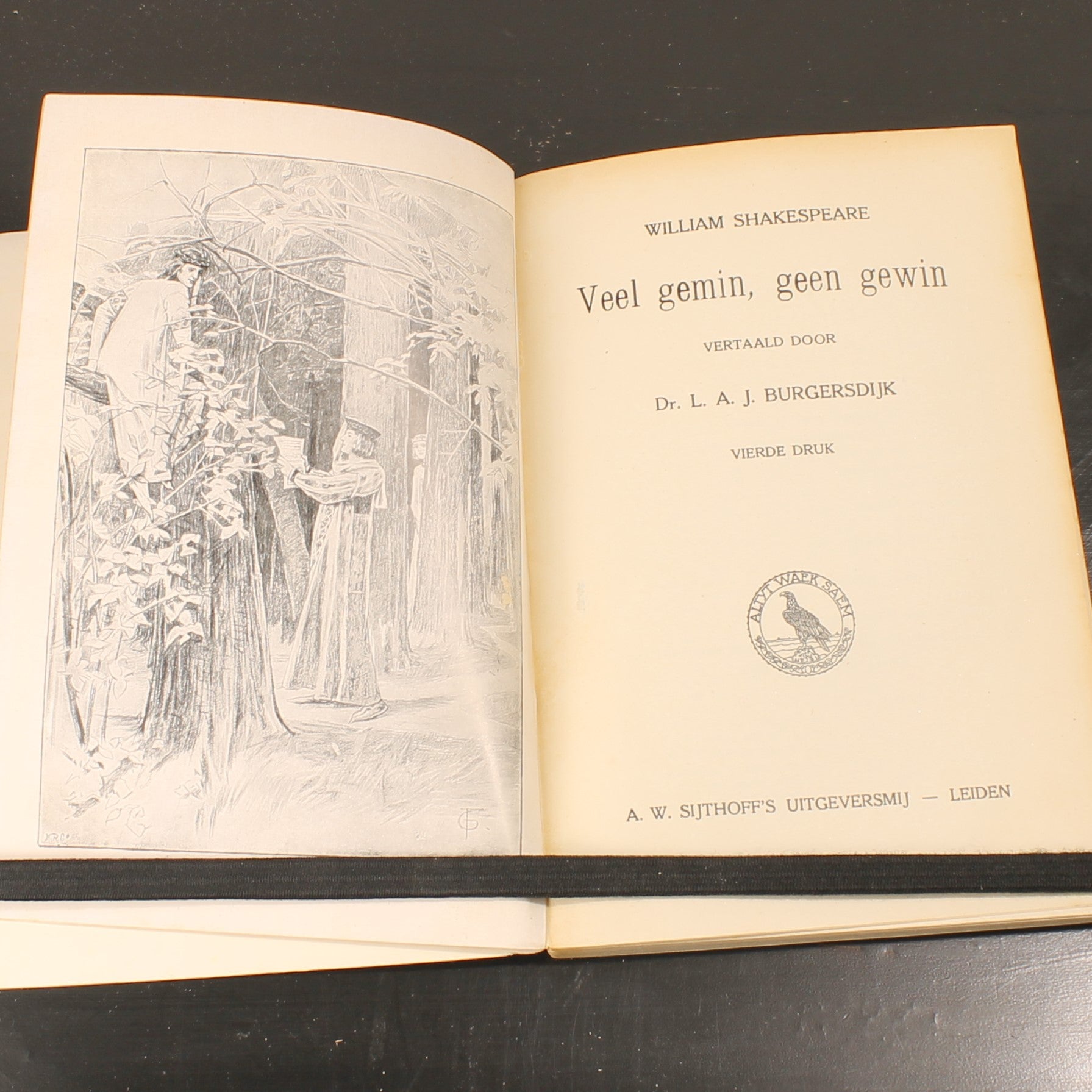 Set of Three: Antique Shakespeare Booklets c. 1900 | Sijthoff Leiden – Burgersdijk | Ex Libris