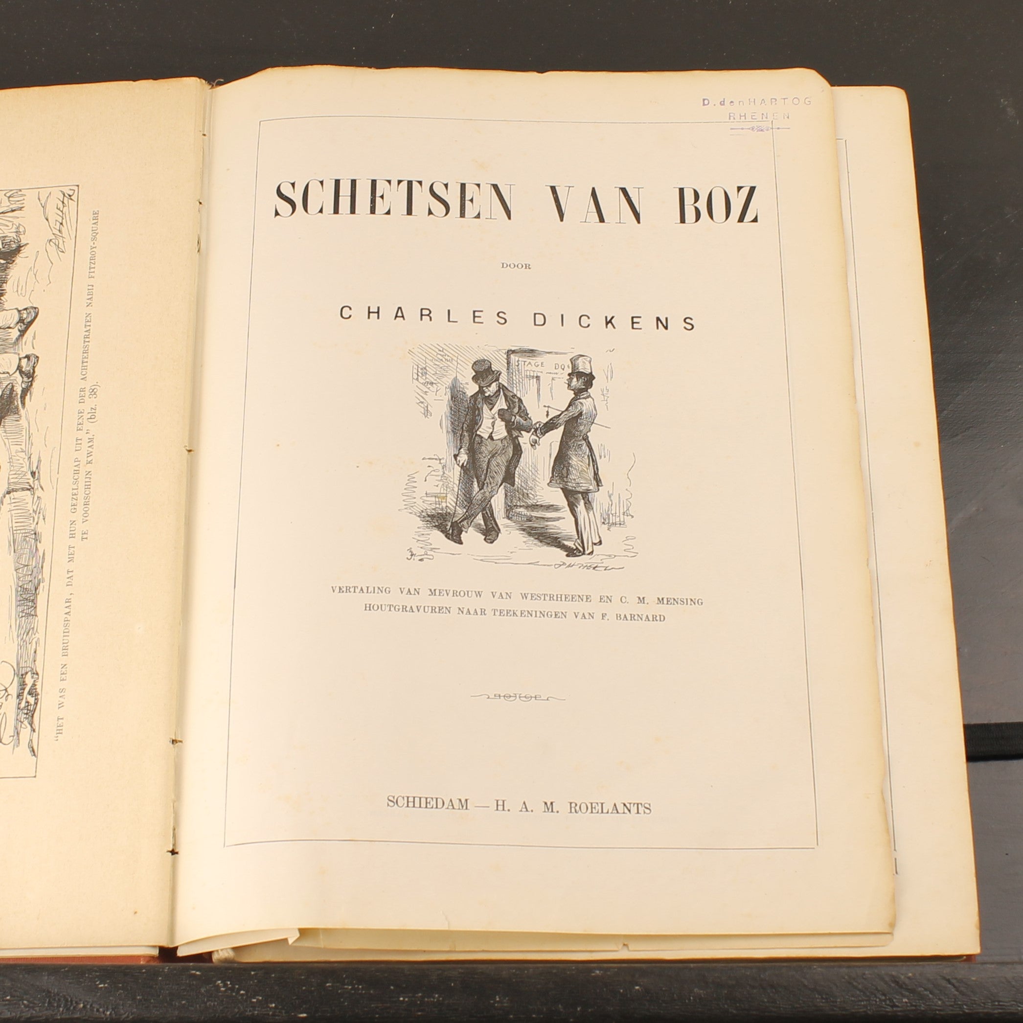 Schetsen van Boz - De Werken van Charles Dickens - H.A.M. Roelants, Schiedam ca. 1890
