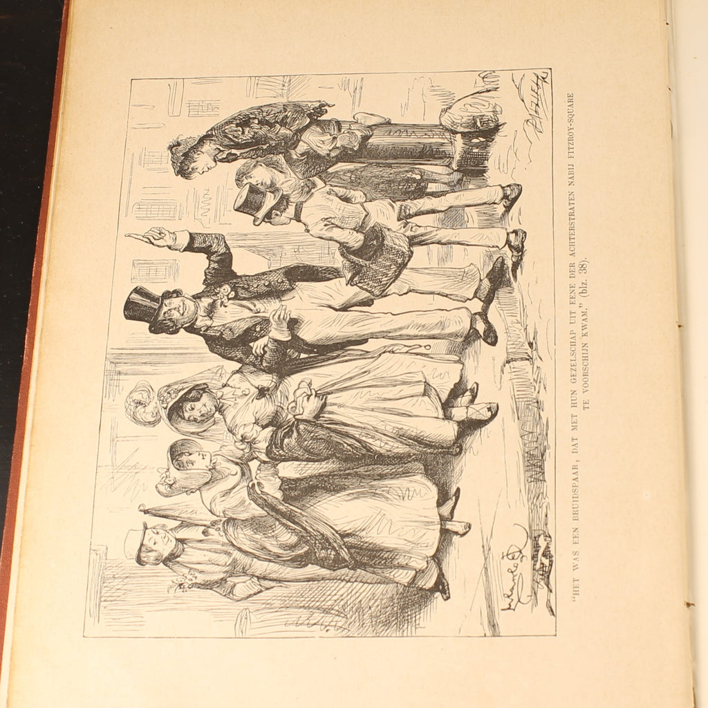 Schetsen van Boz - De Werken van Charles Dickens - H.A.M. Roelants, Schiedam ca. 1890
