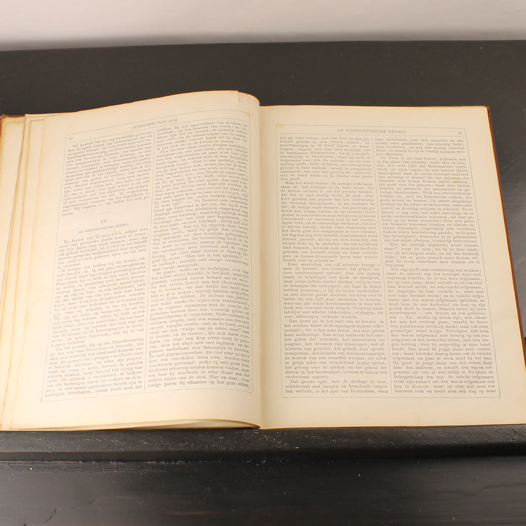 Schetsen van Boz - De Werken van Charles Dickens - H.A.M. Roelants, Schiedam ca. 1890