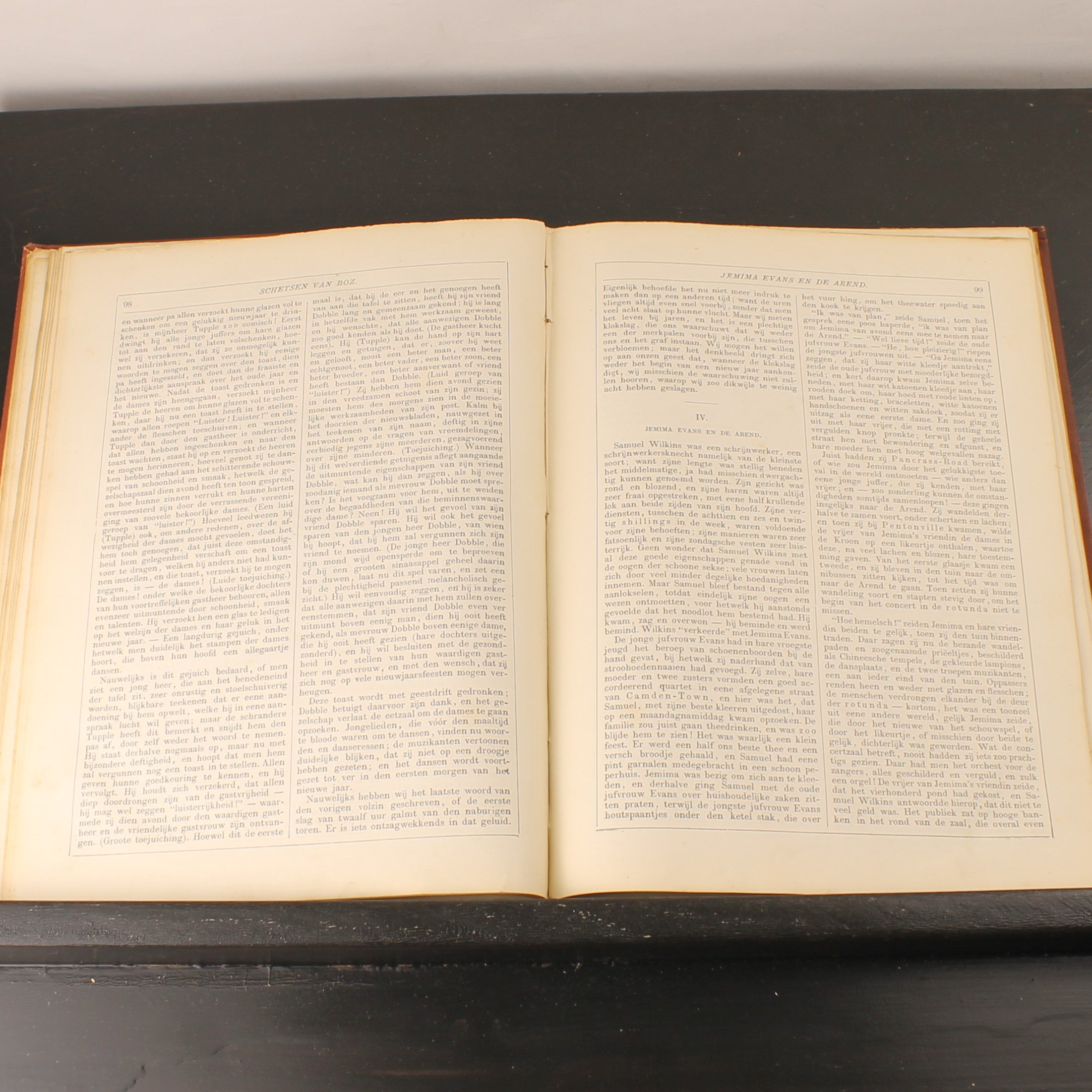 Schetsen van Boz - De Werken van Charles Dickens - H.A.M. Roelants, Schiedam ca. 1890