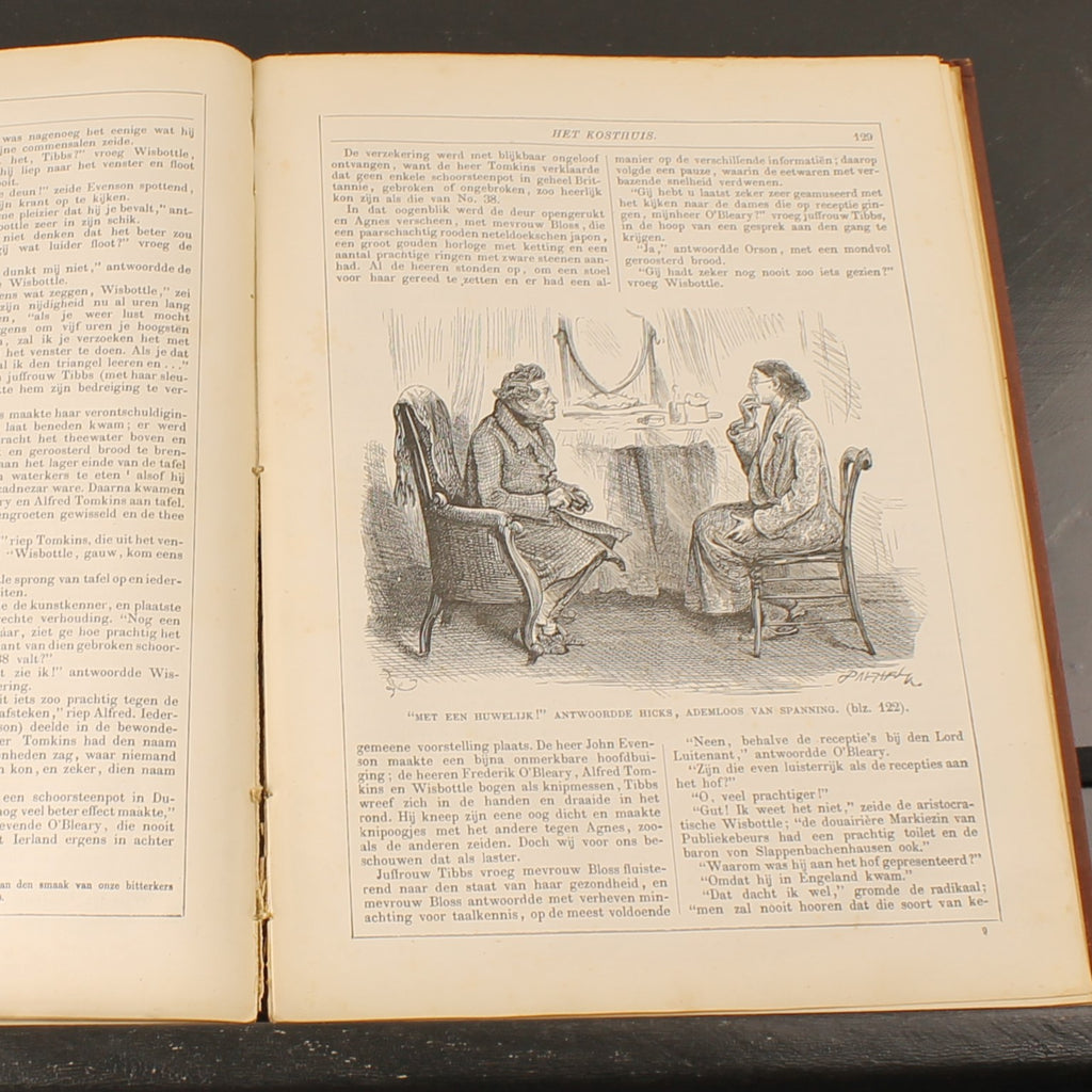 Schetsen van Boz - De Werken van Charles Dickens - H.A.M. Roelants, Schiedam ca. 1890
