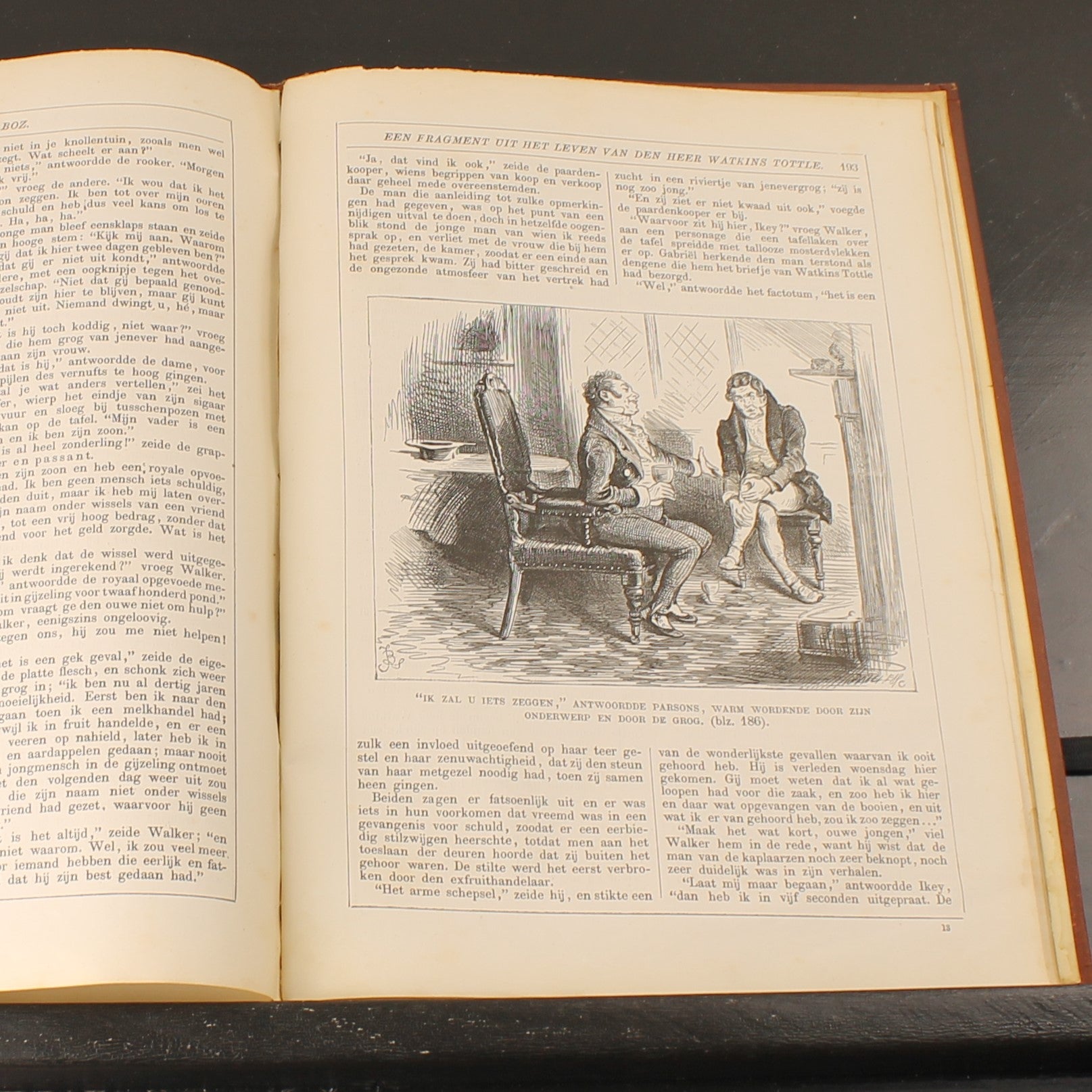 Schetsen van Boz - De Werken van Charles Dickens - H.A.M. Roelants, Schiedam ca. 1890