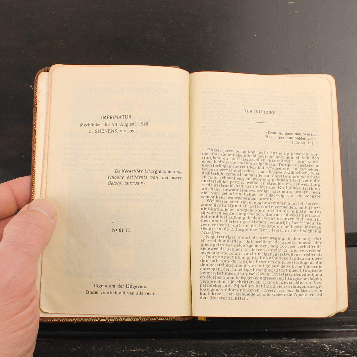 Libro Romano-Católico de Misa y Vísperas (1946) - Dr. L. J. Daeleman - Henri Proost & Co