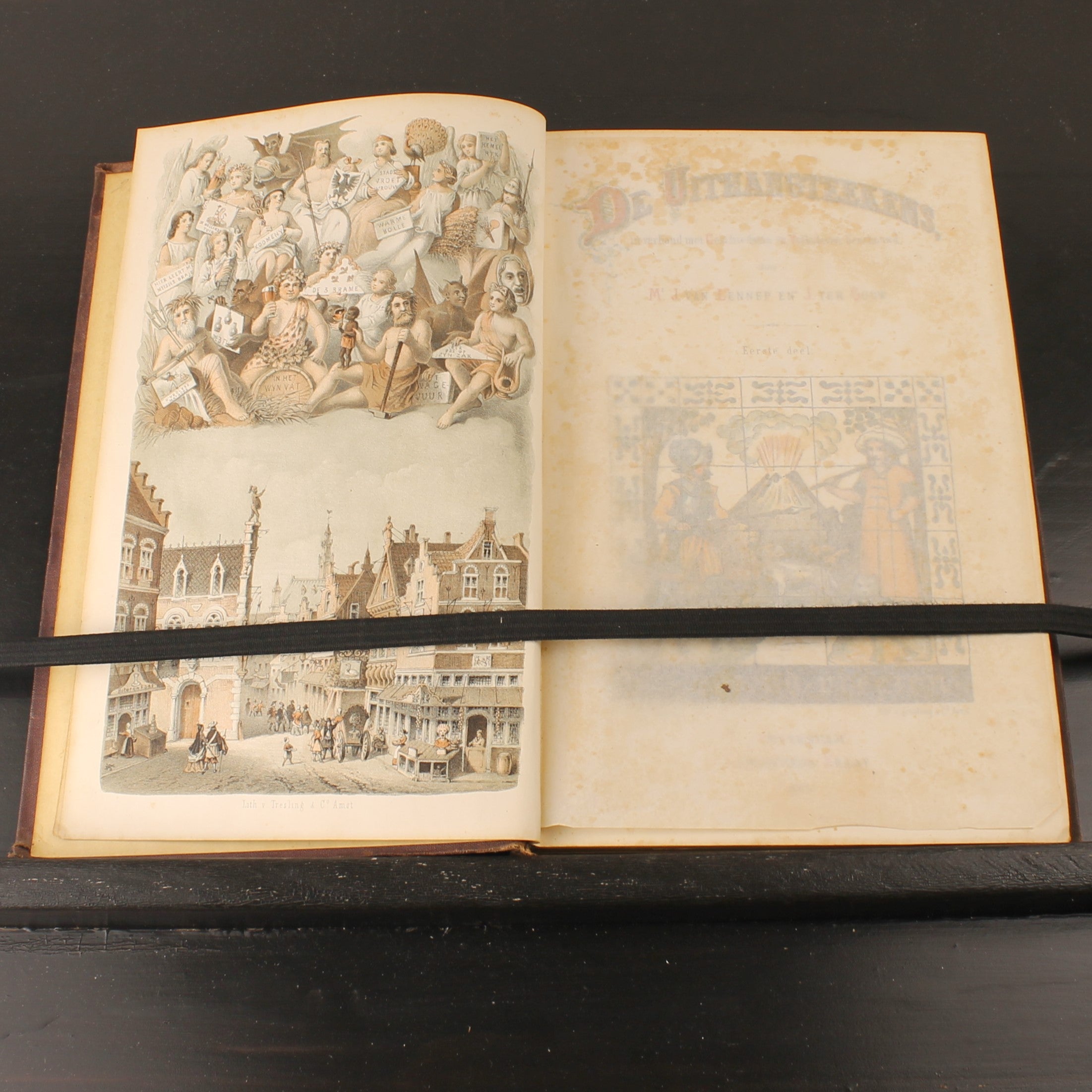 De Uithangteekens - Van Lennep & Ter Gouw - Complete set (2) - Amsterdam 1868