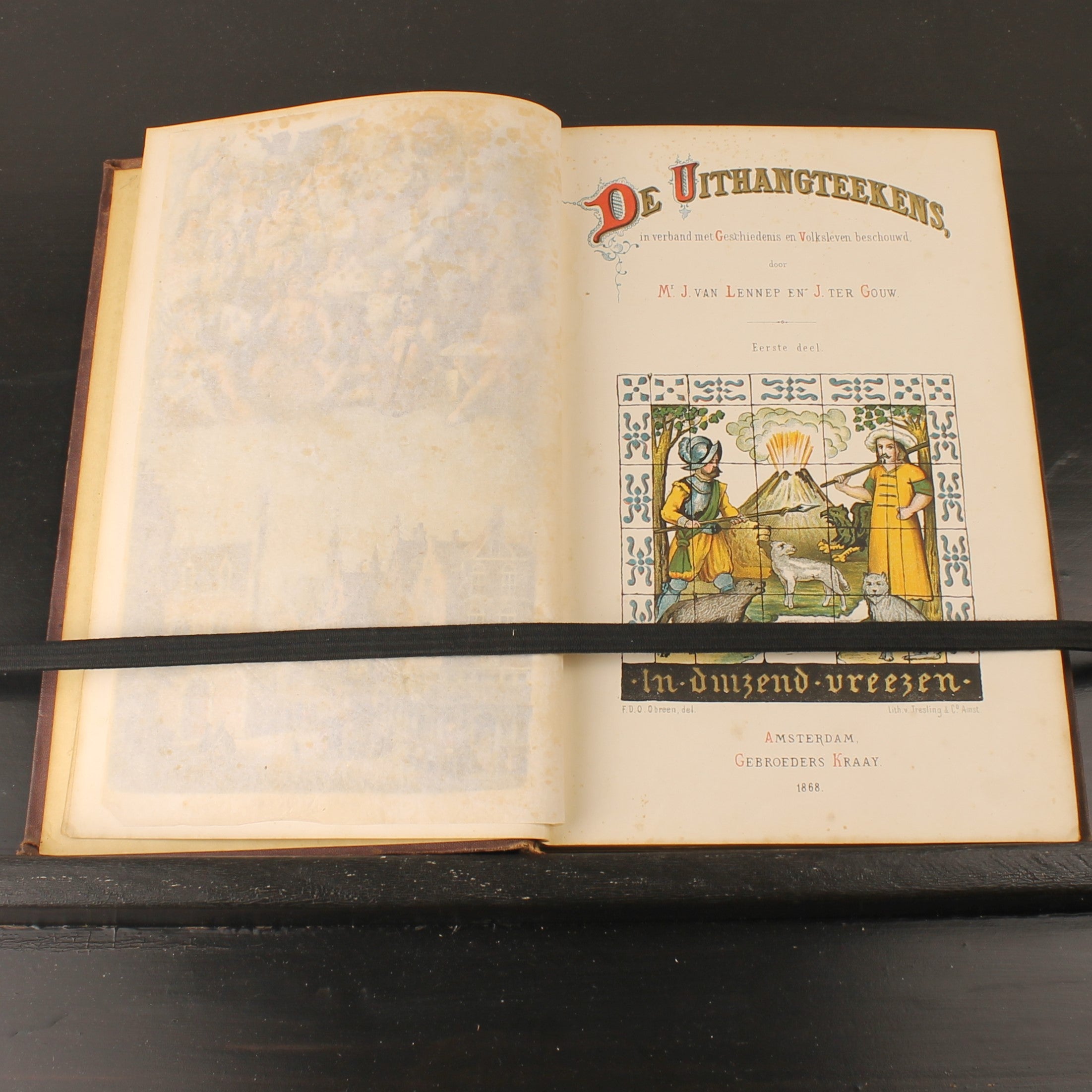 De Uithangteekens - Van Lennep & Ter Gouw - Complete set (2) - Amsterdam 1868