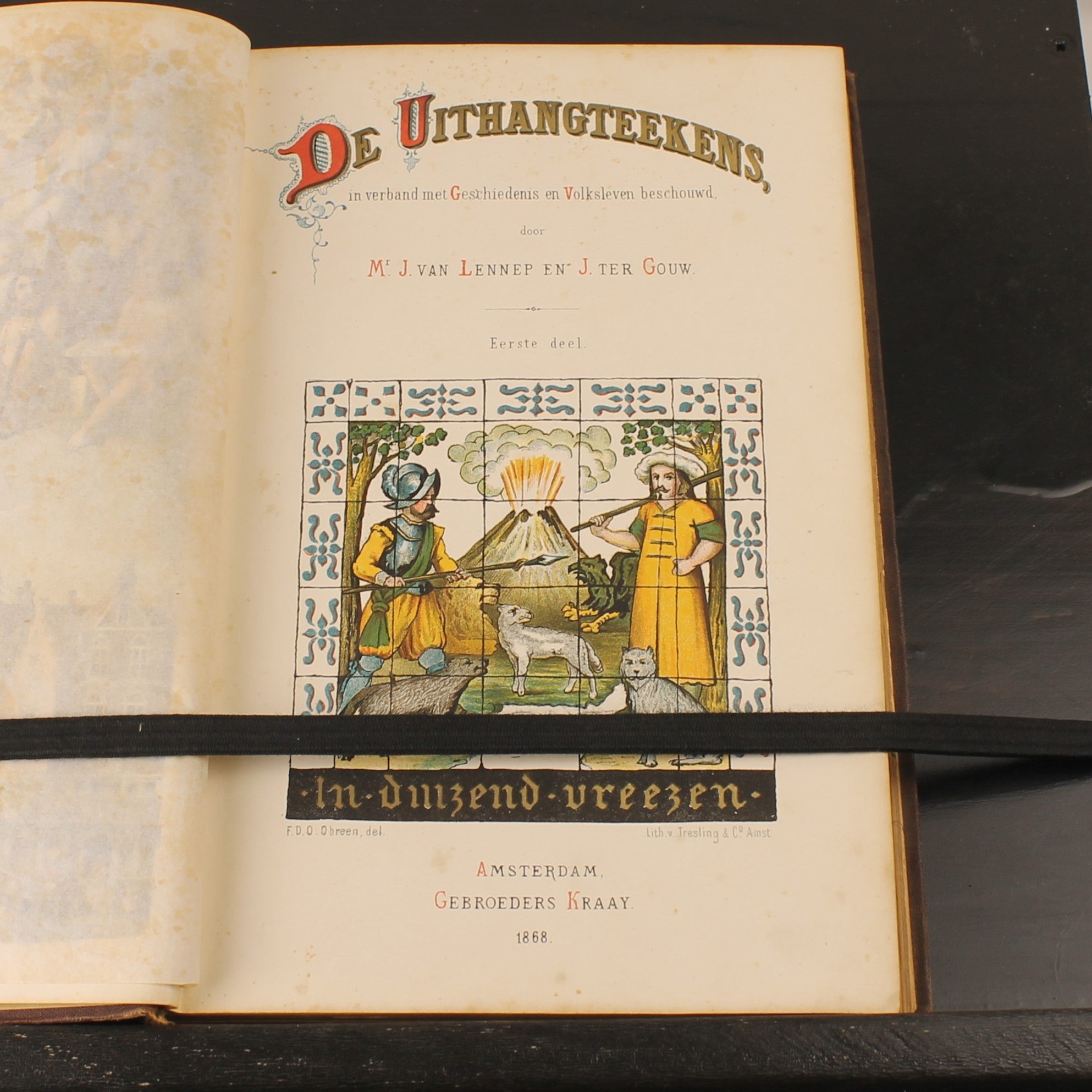 De Uithangteekens - Van Lennep & Ter Gouw - Complete set (2) - Amsterdam 1868
