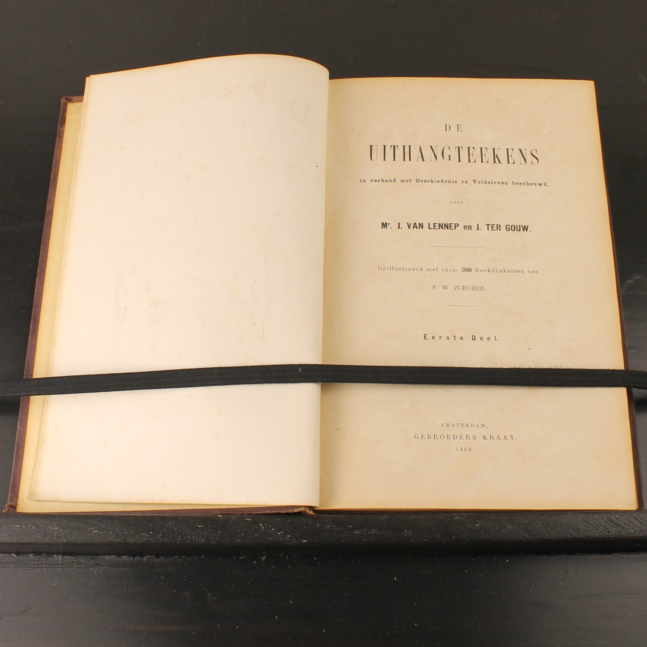 De Uithangteekens - Van Lennep & Ter Gouw - Complete set (2) - Amsterdam 1868