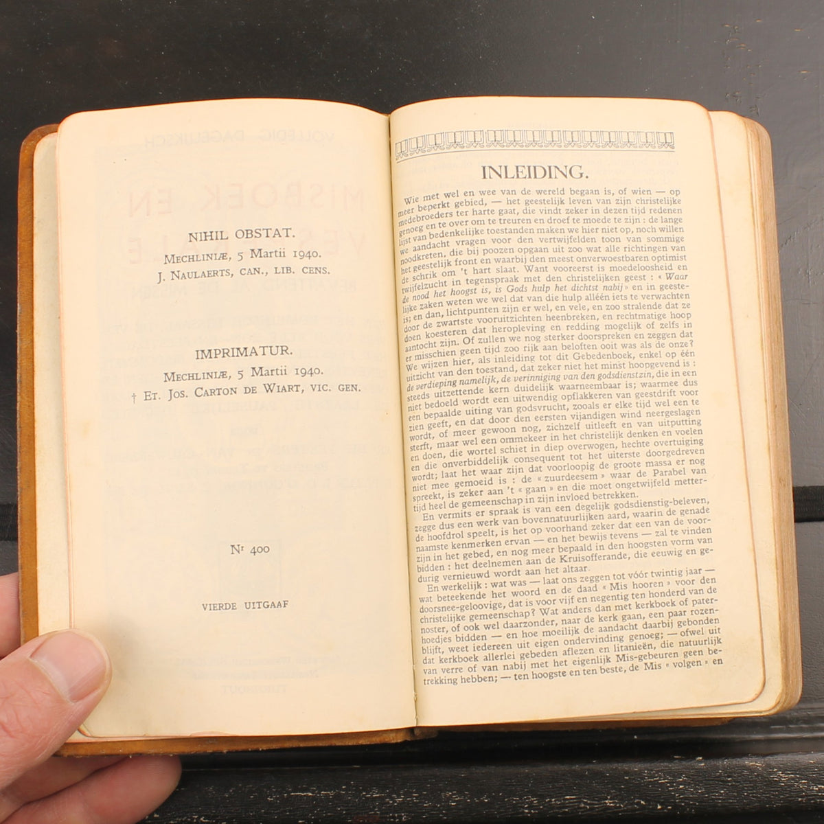 Libro de la Misa Diaria Completa y Vespertal - Peeters, Van Cauwenberg & O'Connor - Turnhout c. 1940