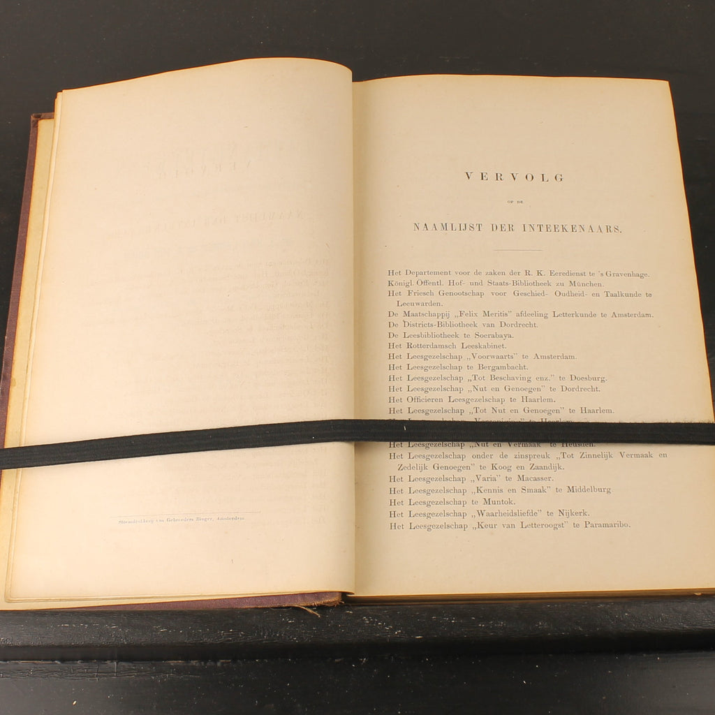 De Uithangteekens - Van Lennep & Ter Gouw - Complete set (2) - Amsterdam 1868