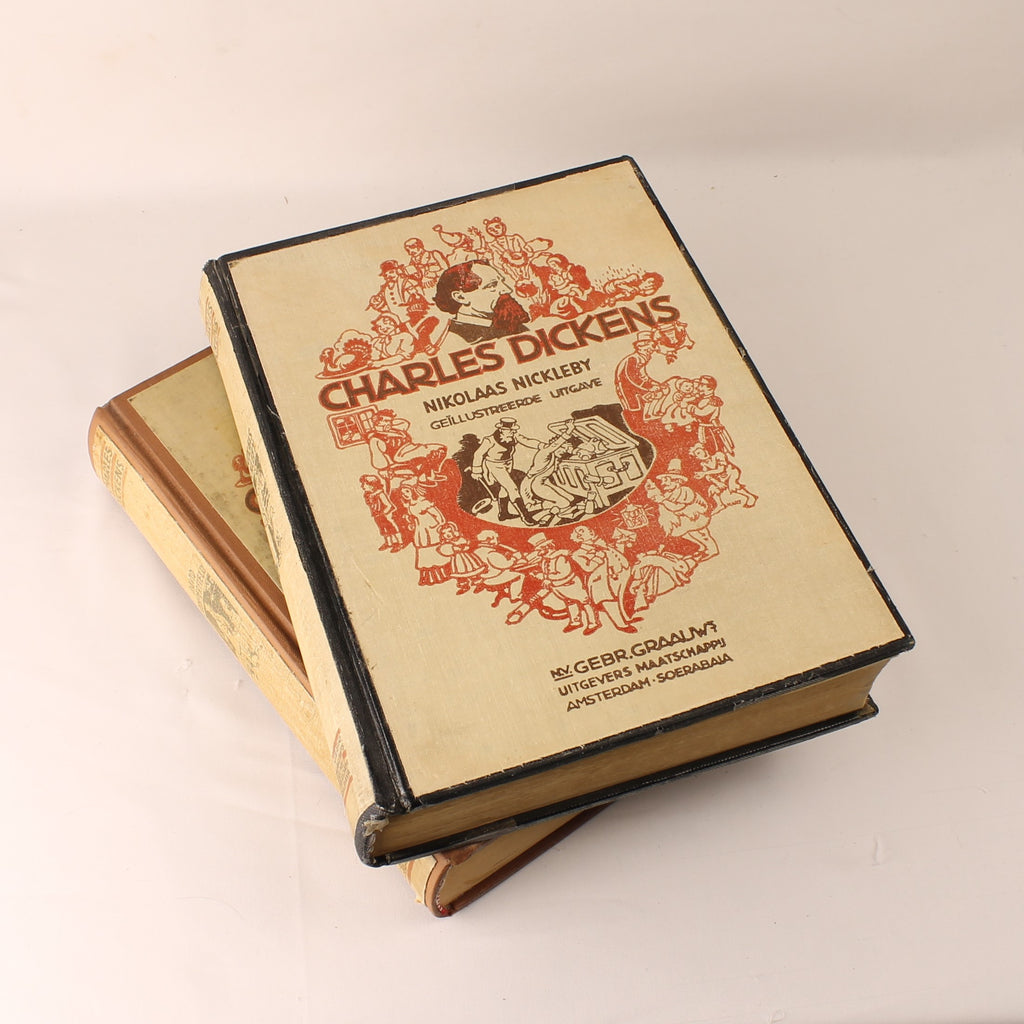 Charles Dickens - David Copperfield & Nikolaas Nickleby - Geïllustreerde Uitgaven - N.V. Gebr. Graauw Amsterdam / Soerabaia – ca. 1930