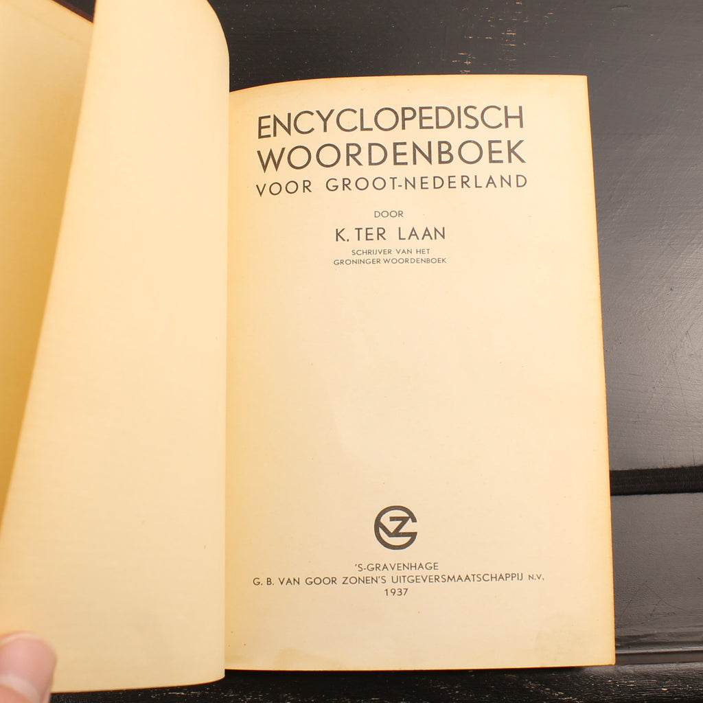 Vocabolario enciclopedico per i Paesi Bassi del Nord – K. ter Laan – Prima edizione 1937