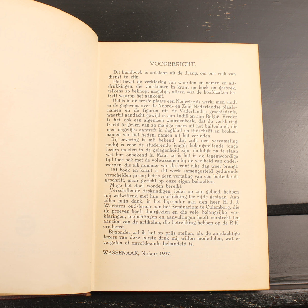 Vocabolario enciclopedico per i Paesi Bassi del Nord – K. ter Laan – Prima edizione 1937