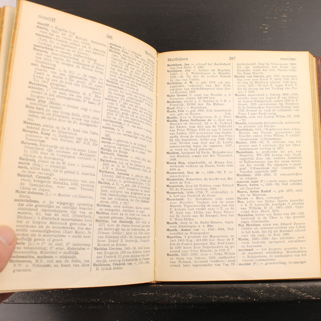 Vocabolario enciclopedico per i Paesi Bassi del Nord – K. ter Laan – Prima edizione 1937