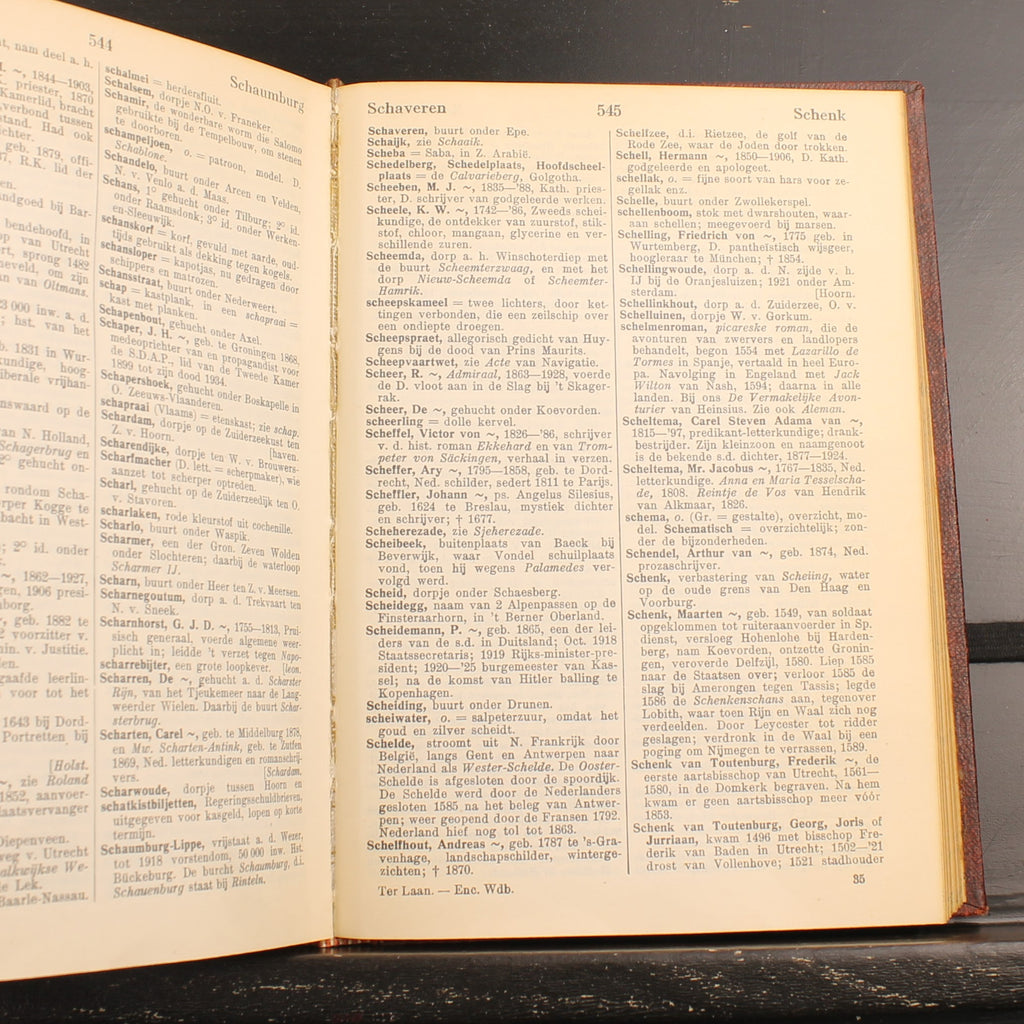 Vocabolario enciclopedico per i Paesi Bassi del Nord – K. ter Laan – Prima edizione 1937