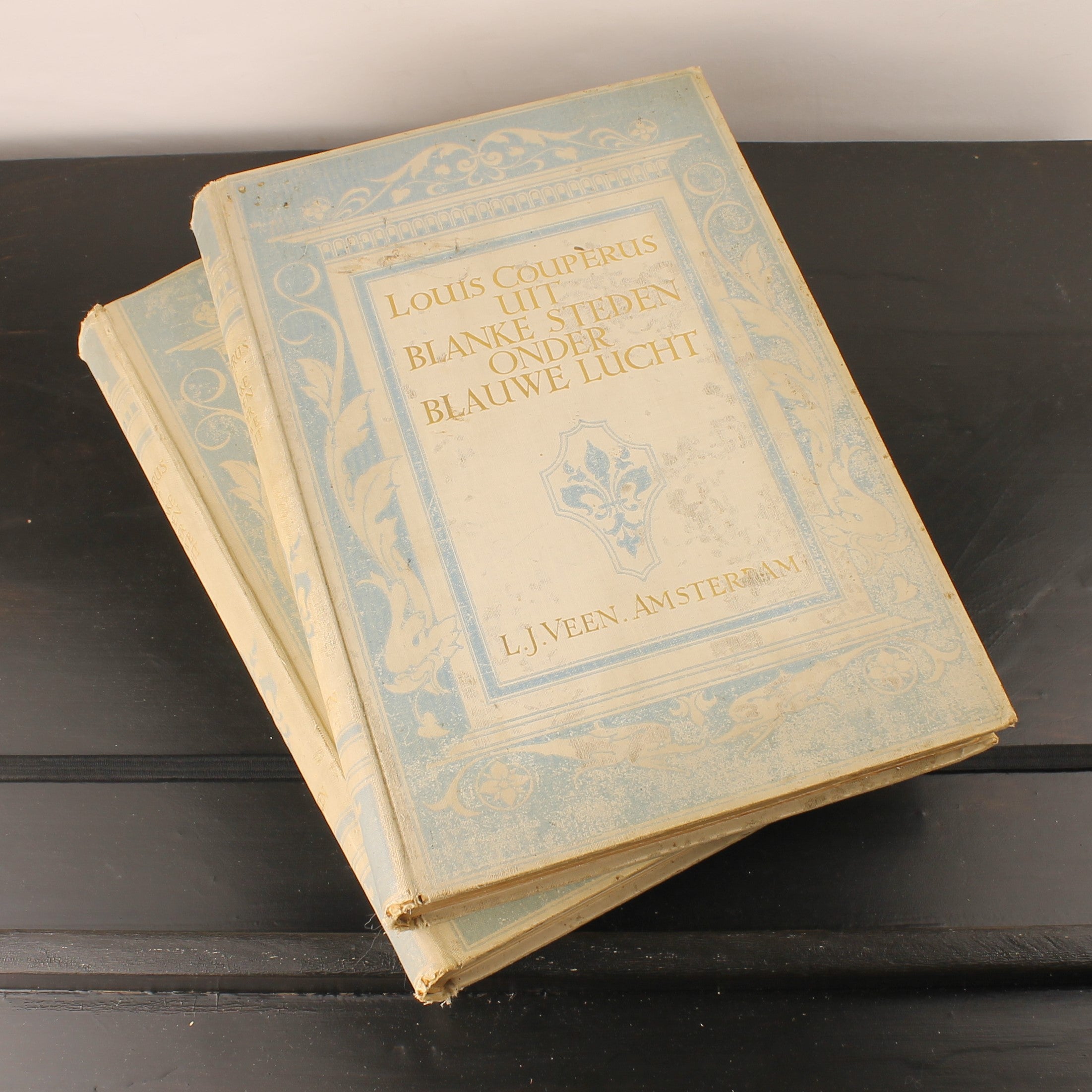 Antique 2-Piece Set “From White Cities under Blue Skies” – Louis Couperus – 1912/1913 – Large Format