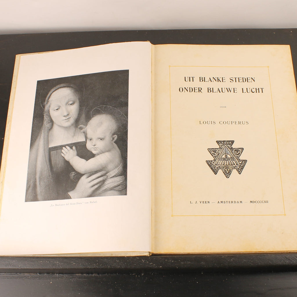 Antique 2-Piece Set “From White Cities under Blue Skies” – Louis Couperus – 1912/1913 – Large Format