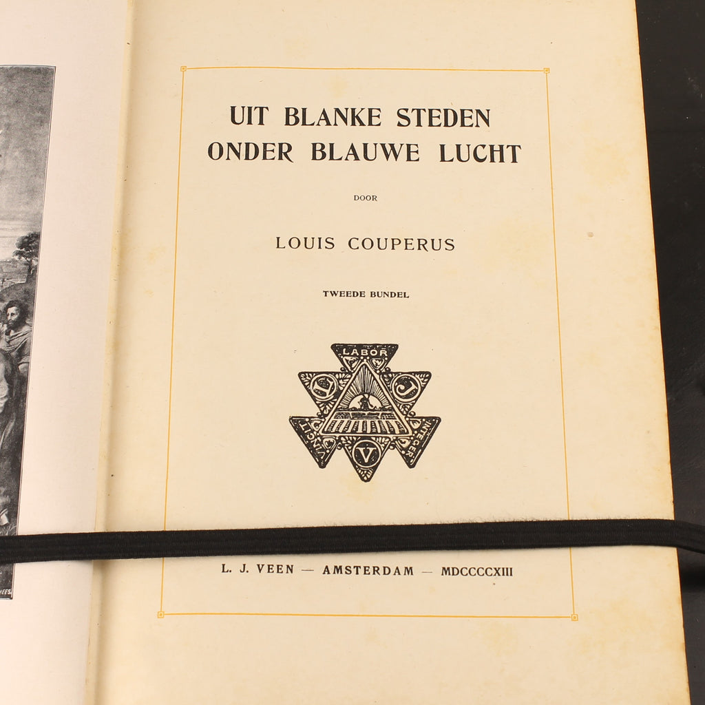 Antique 2-Piece Set “From White Cities under Blue Skies” – Louis Couperus – 1912/1913 – Large Format