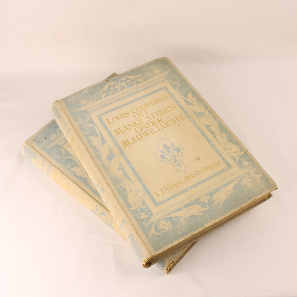 Antique 2-Piece Set “From White Cities under Blue Skies” – Louis Couperus – 1912/1913 – Large Format