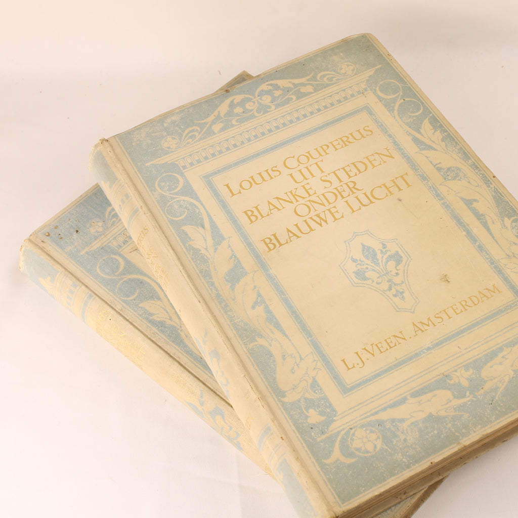 Antique 2-Piece Set “From White Cities under Blue Skies” – Louis Couperus – 1912/1913 – Large Format