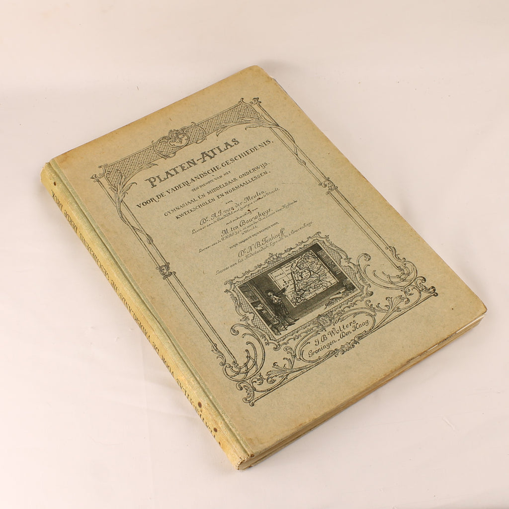 Antique Plate Atlas for National History – Third Edition 1917 – Large Format 31 cm