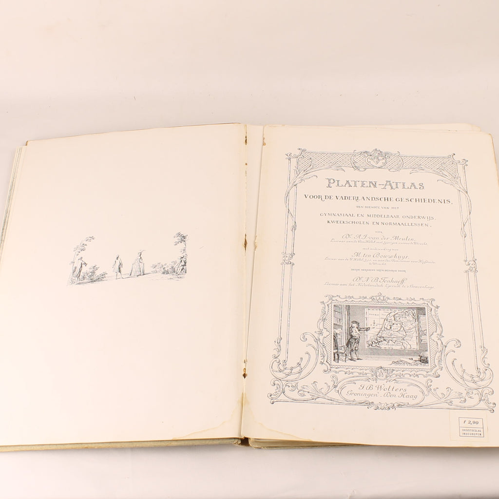 Antique Plate Atlas for National History – Third Edition 1917 – Large Format 31 cm