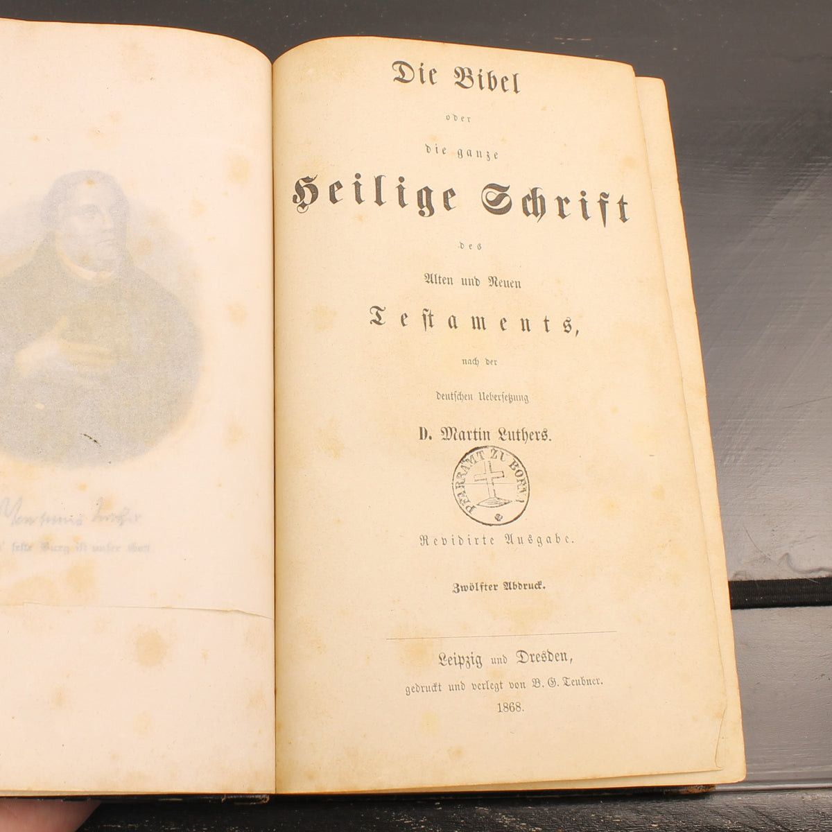 Die Bibel oder die ganze Heilige Schrift des Alten und Neuen Testaments (1868) - B.G. Teubner Leipzig