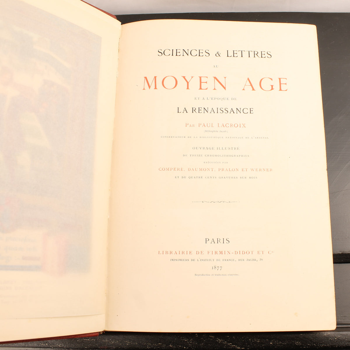 Paul Lacroix – Sciences et Lettres au Moyen Âge et à l'Époque de la Renaissance (1877)
