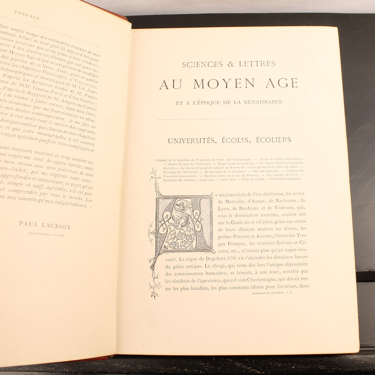 Paul Lacroix – Sciences et Lettres au Moyen Âge et à l'Époque de la Renaissance (1877)