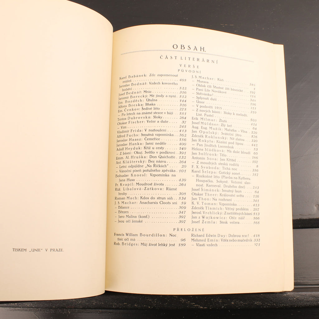 Topičův sborník literární a umělecký - Complete Kunst- en Literatuurjaargang - Praag 1914–1915